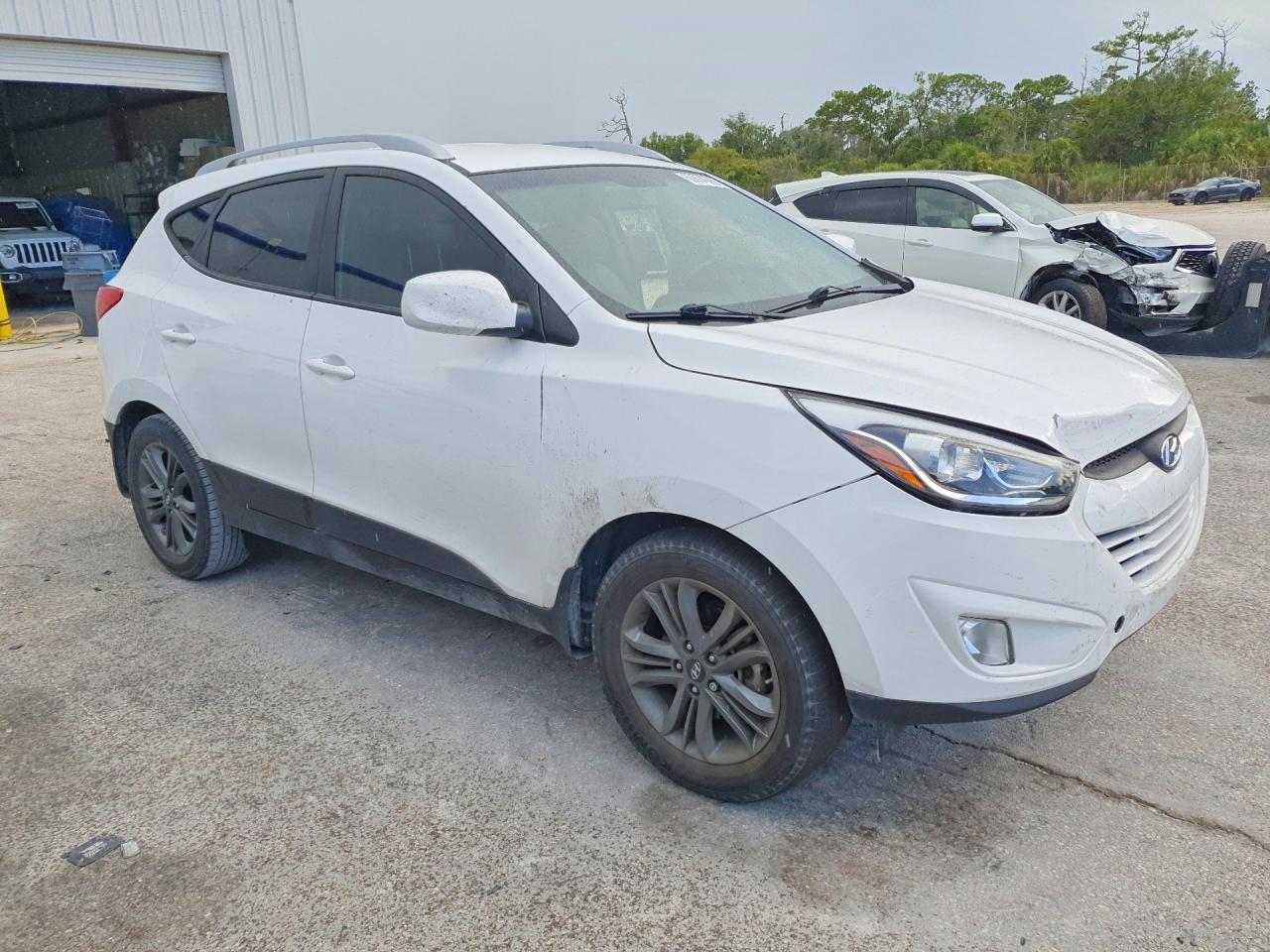 2015 Hyundai Tucson Se White vin: KM8JU3AG1FU114172