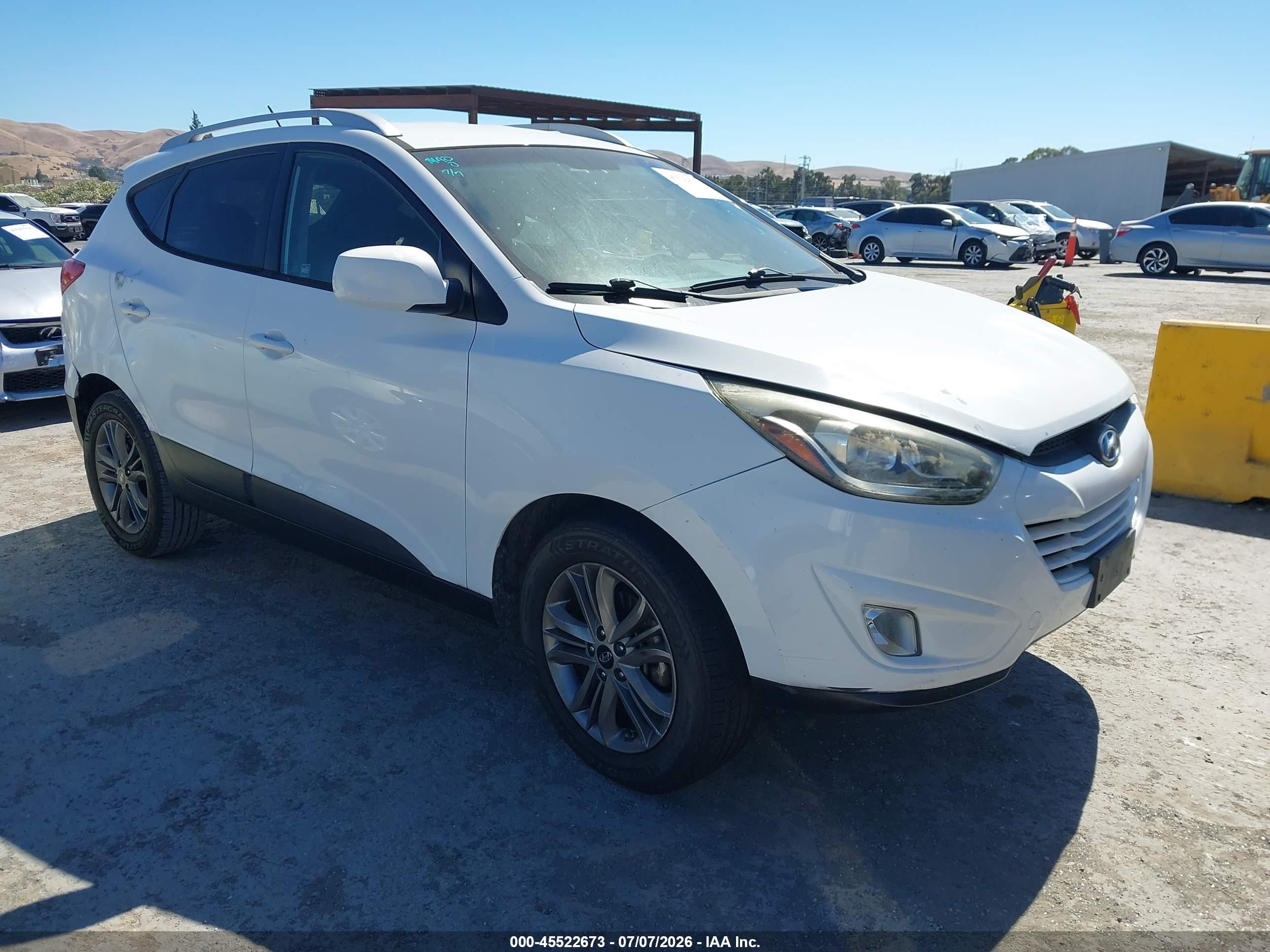 2015 Hyundai Tucson Se White vin: KM8JU3AG1FU995357
