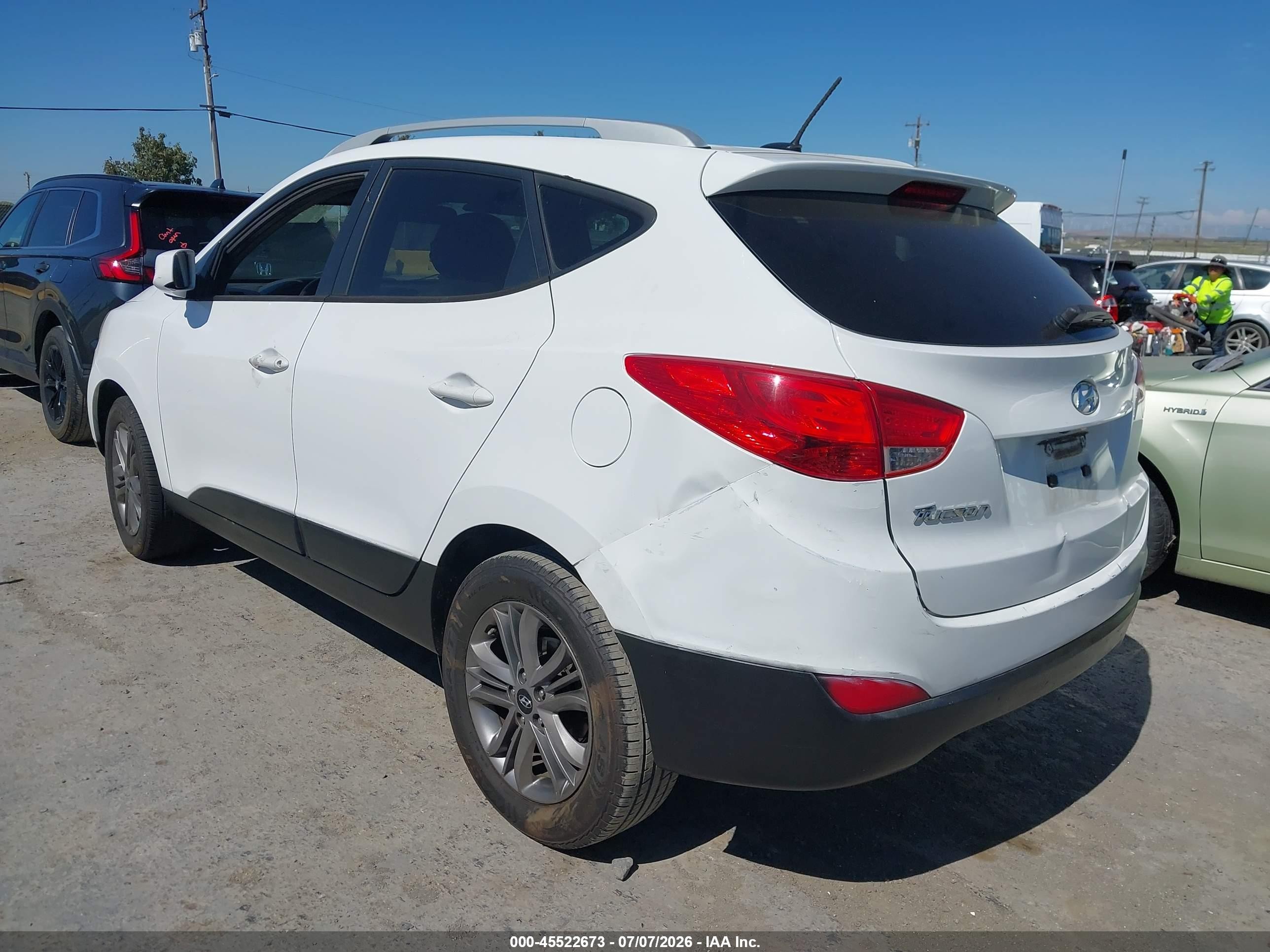 2015 Hyundai Tucson Se Белый vin: KM8JU3AG1FU995357