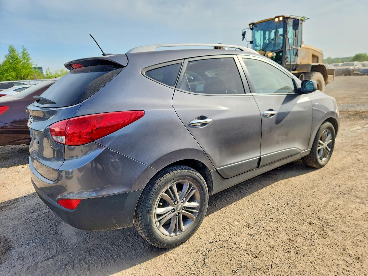 2015 Hyundai Tucson Se Gray vin: KM8JU3AG1FU997464