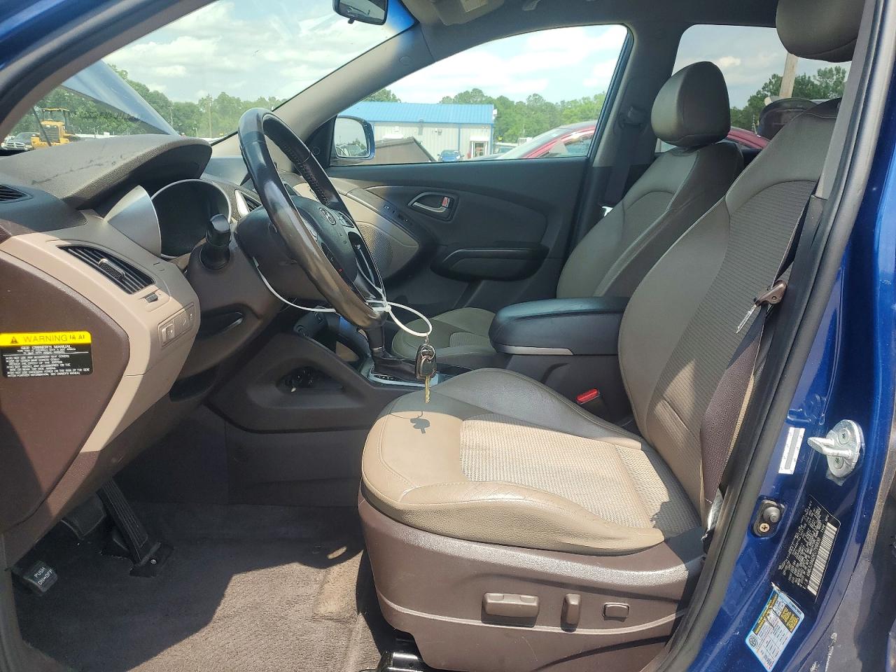 2014 Hyundai Tucson Se Blue vin: KM8JU3AG2EU799930