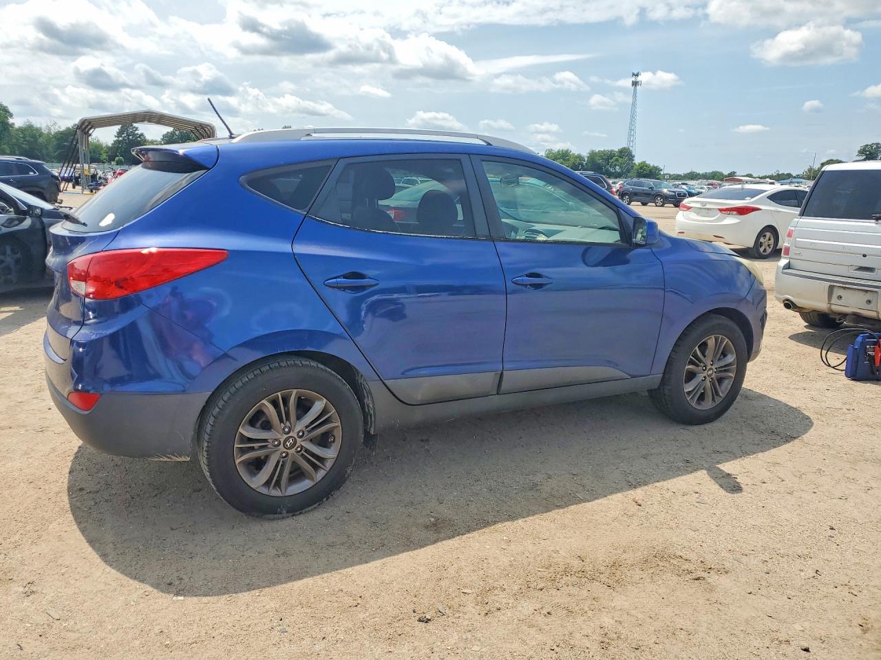 2014 Hyundai Tucson Se Blue vin: KM8JU3AG2EU799930