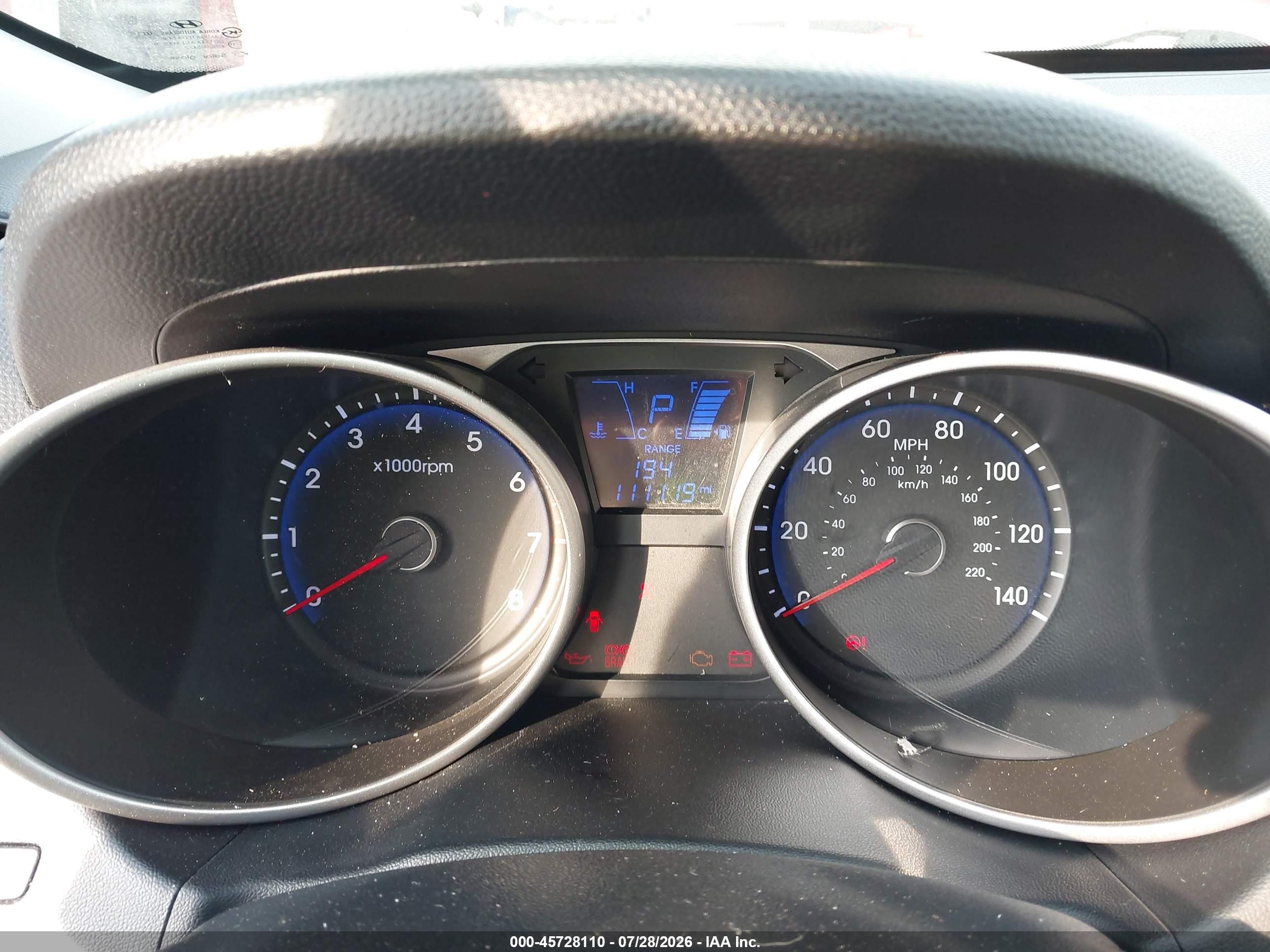 2014 Hyundai Tucson Se Silver vin: KM8JU3AG2EU824423