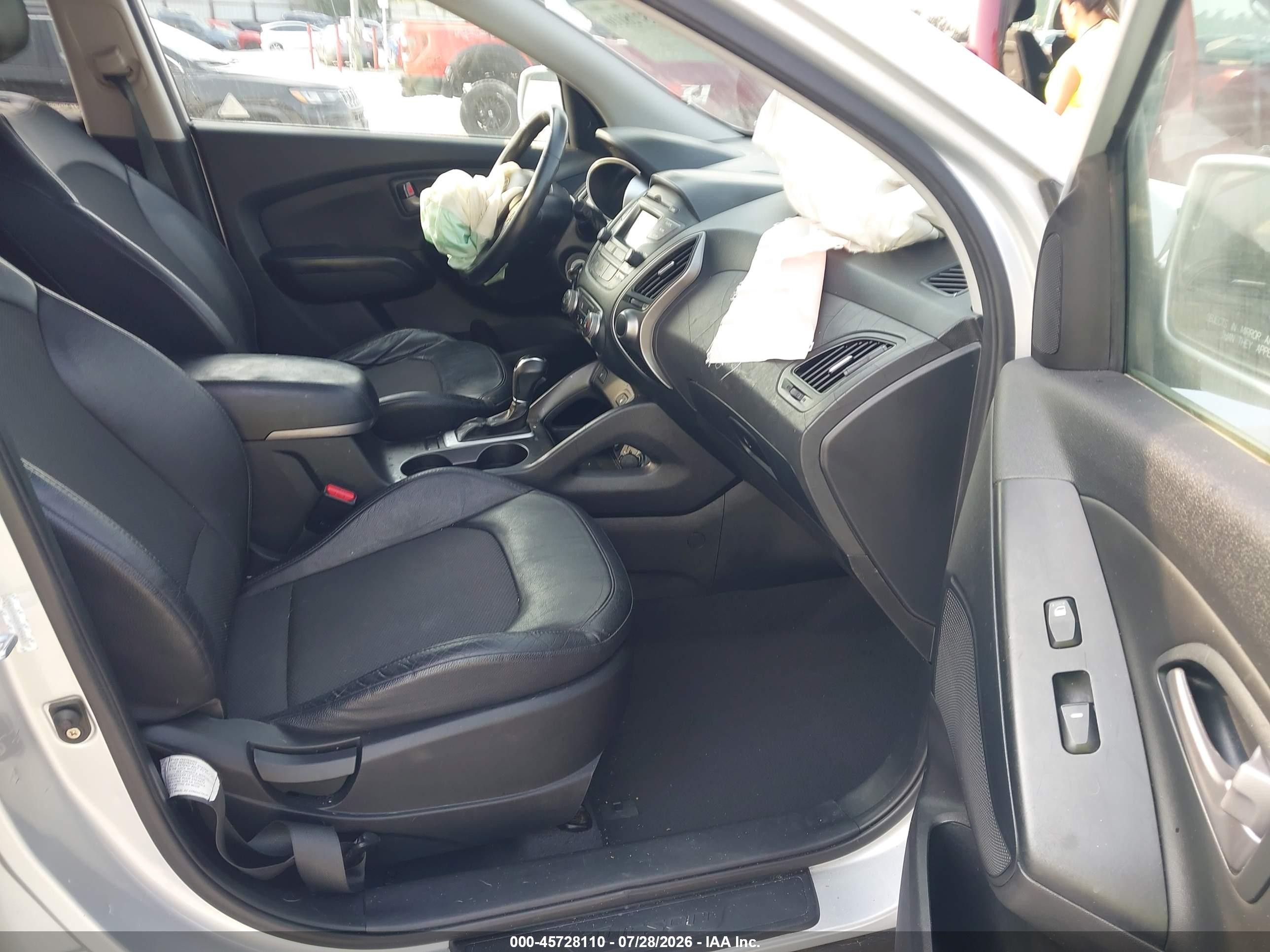2014 Hyundai Tucson Se Silver vin: KM8JU3AG2EU824423