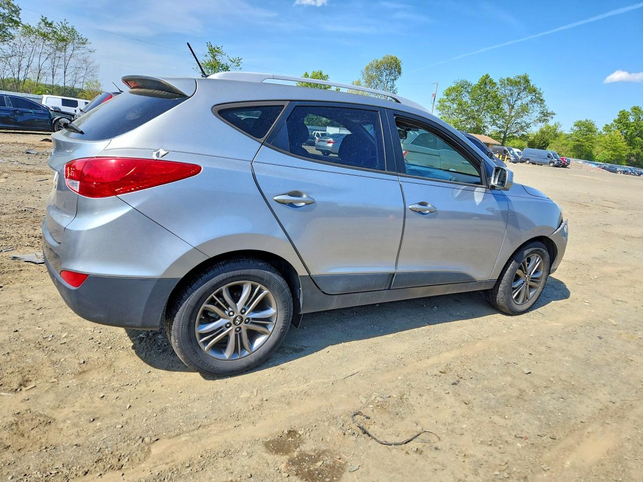 2014 Hyundai Tucson Se Серебряный vin: KM8JU3AG2EU830545