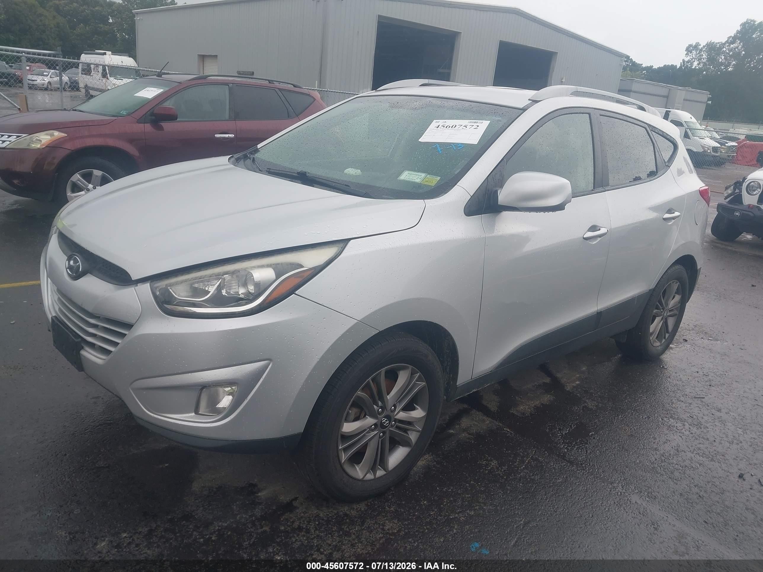 2014 Hyundai Tucson Se Gray vin: KM8JU3AG2EU831565