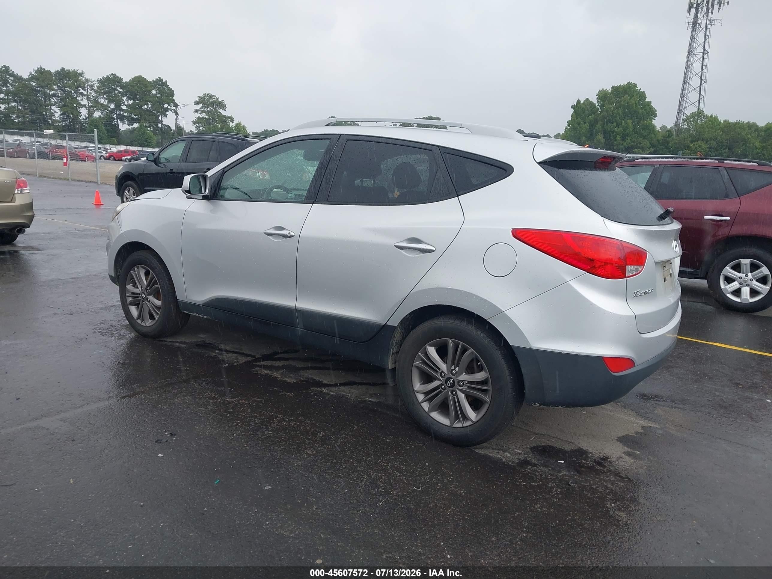 2014 Hyundai Tucson Se Gray vin: KM8JU3AG2EU831565
