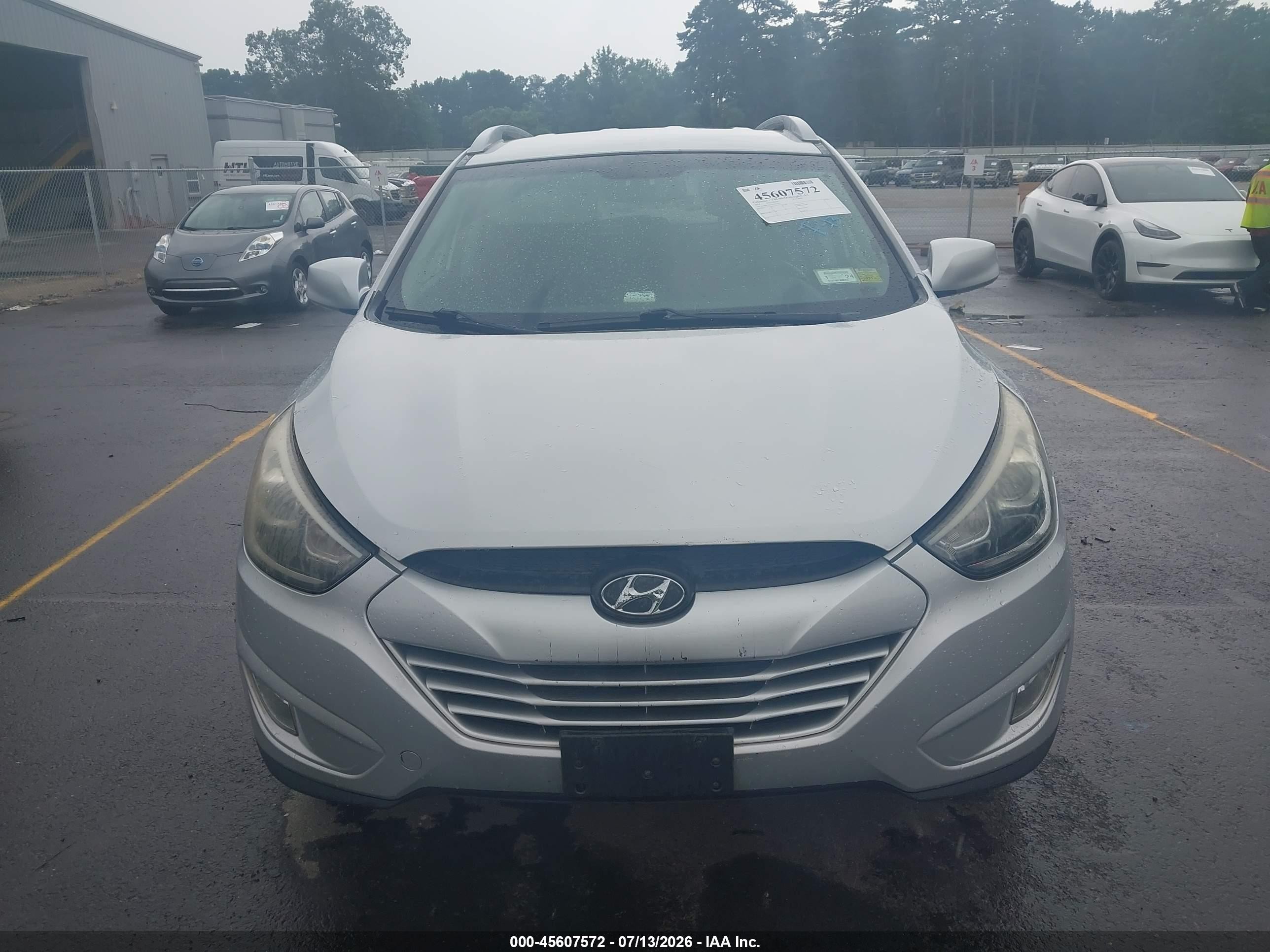 2014 Hyundai Tucson Se Gray vin: KM8JU3AG2EU831565