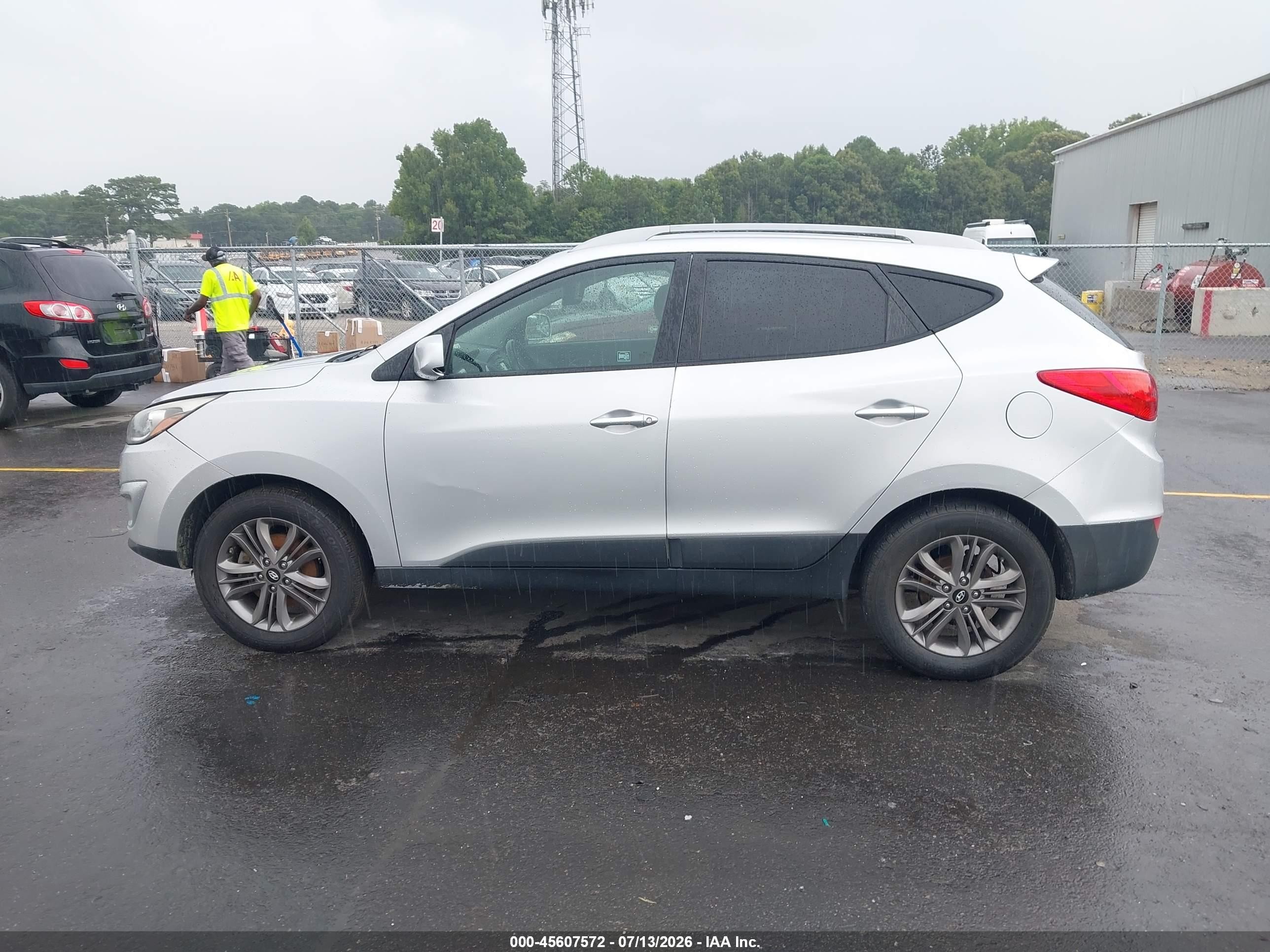 2014 Hyundai Tucson Se Gray vin: KM8JU3AG2EU831565