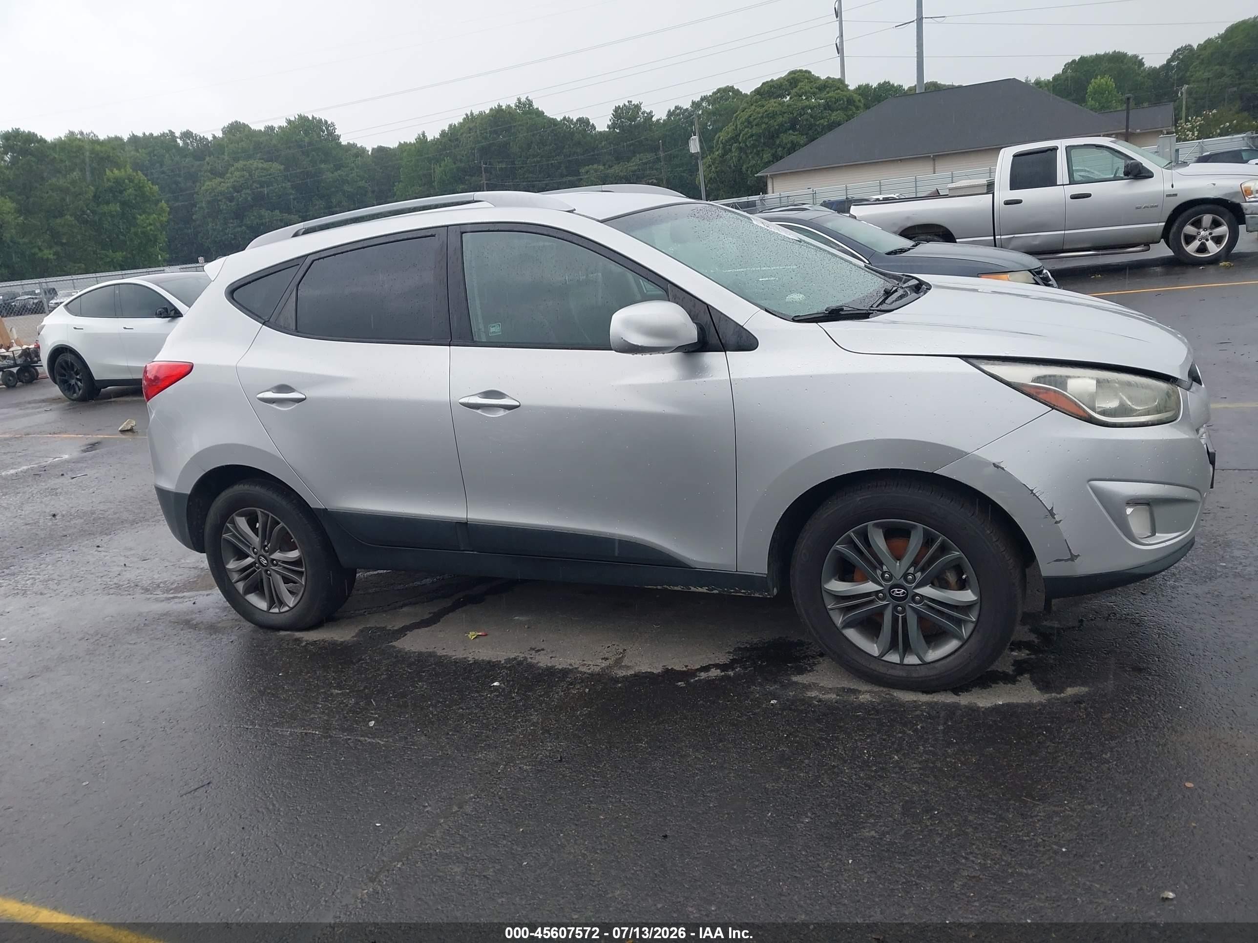 2014 Hyundai Tucson Se Gray vin: KM8JU3AG2EU831565