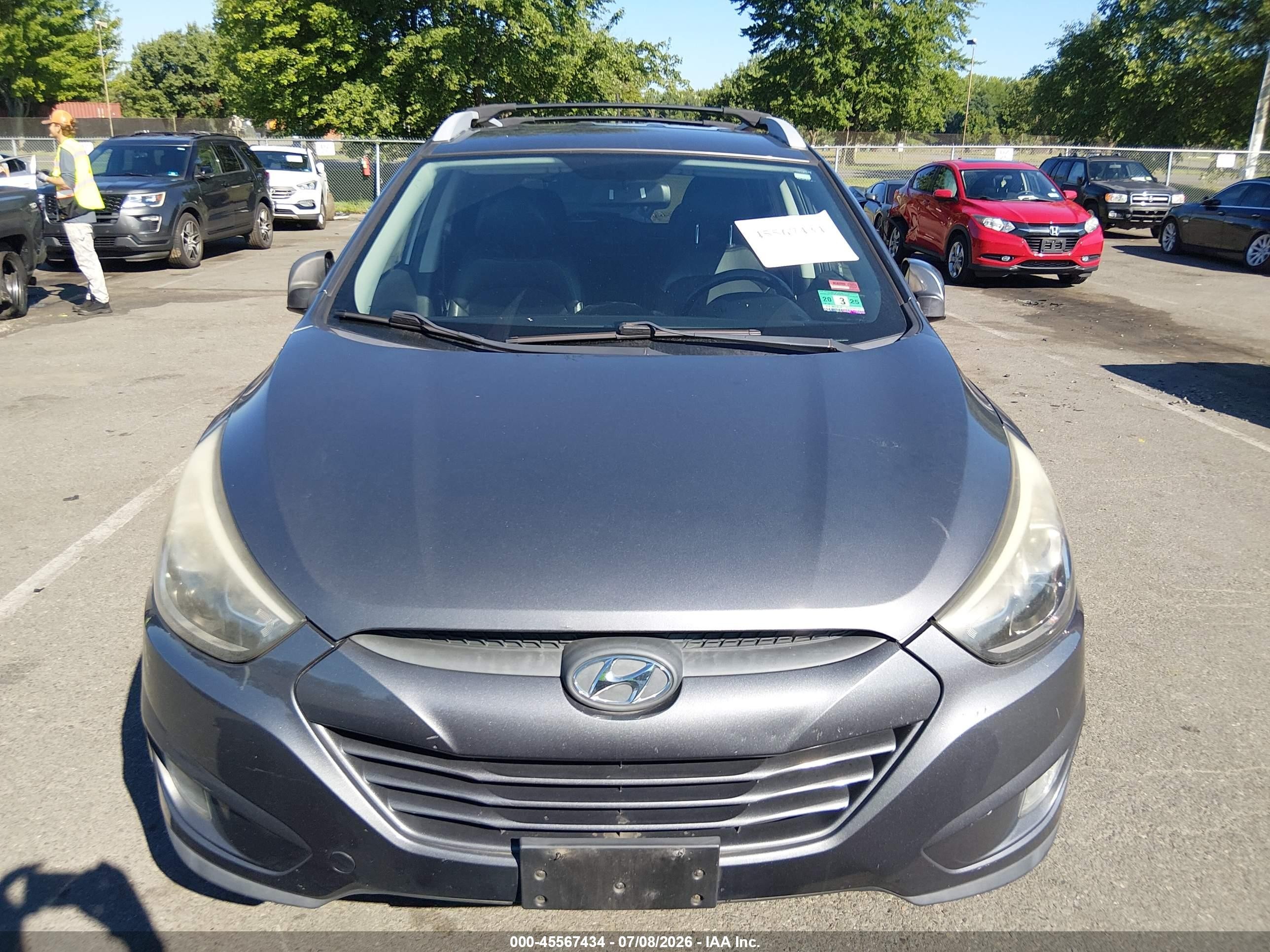 2014 Hyundai Tucson Se Gray vin: KM8JU3AG2EU873041