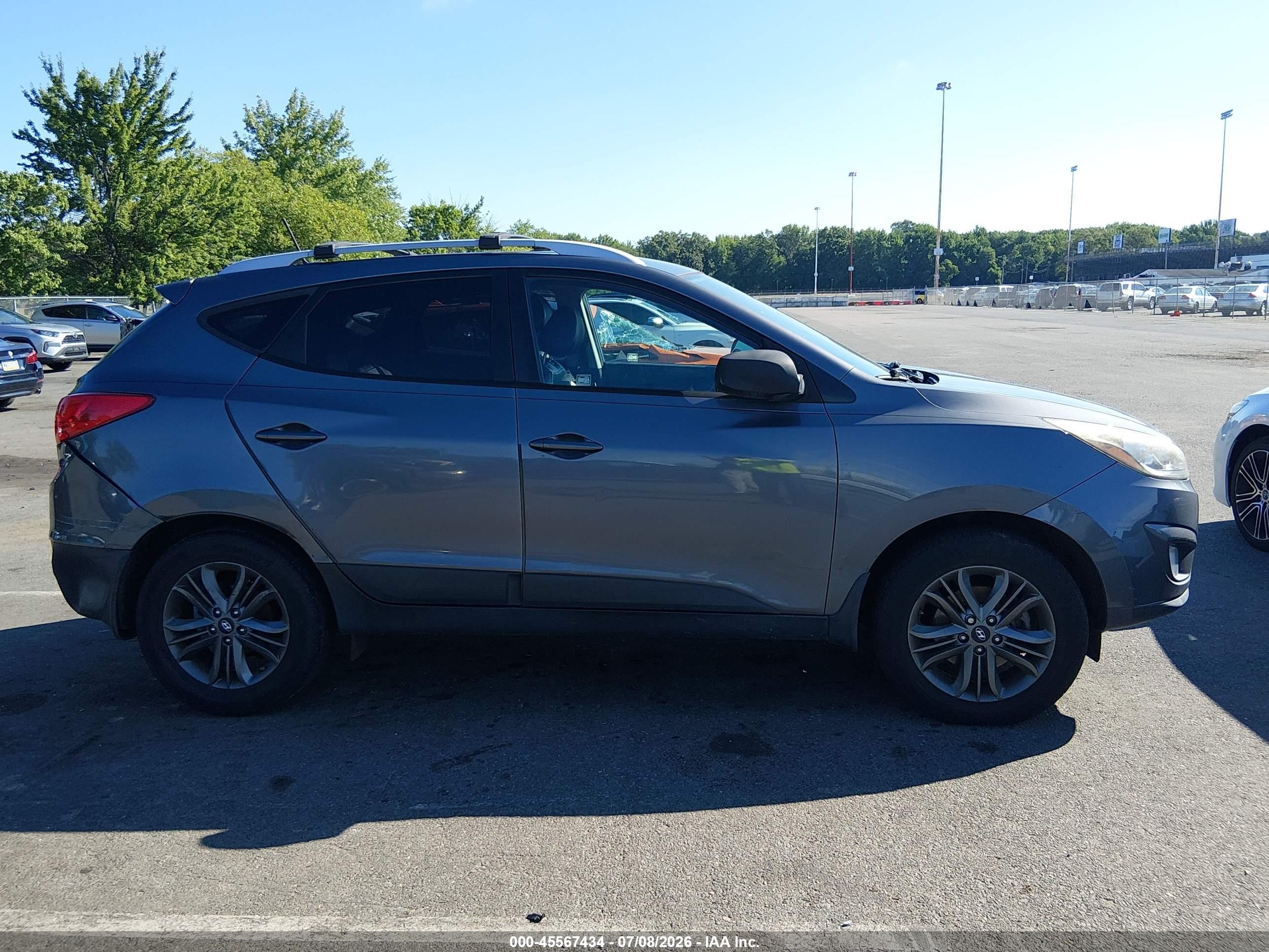 2014 Hyundai Tucson Se Gray vin: KM8JU3AG2EU873041