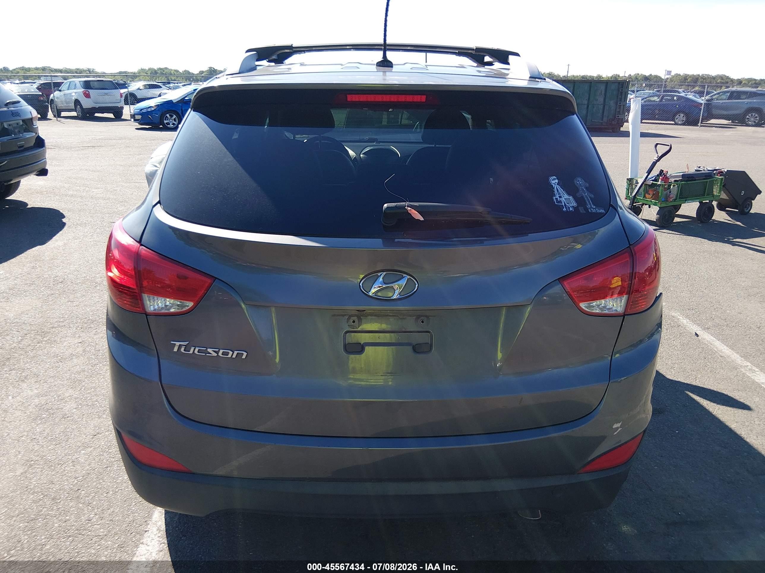 2014 Hyundai Tucson Se Gray vin: KM8JU3AG2EU873041