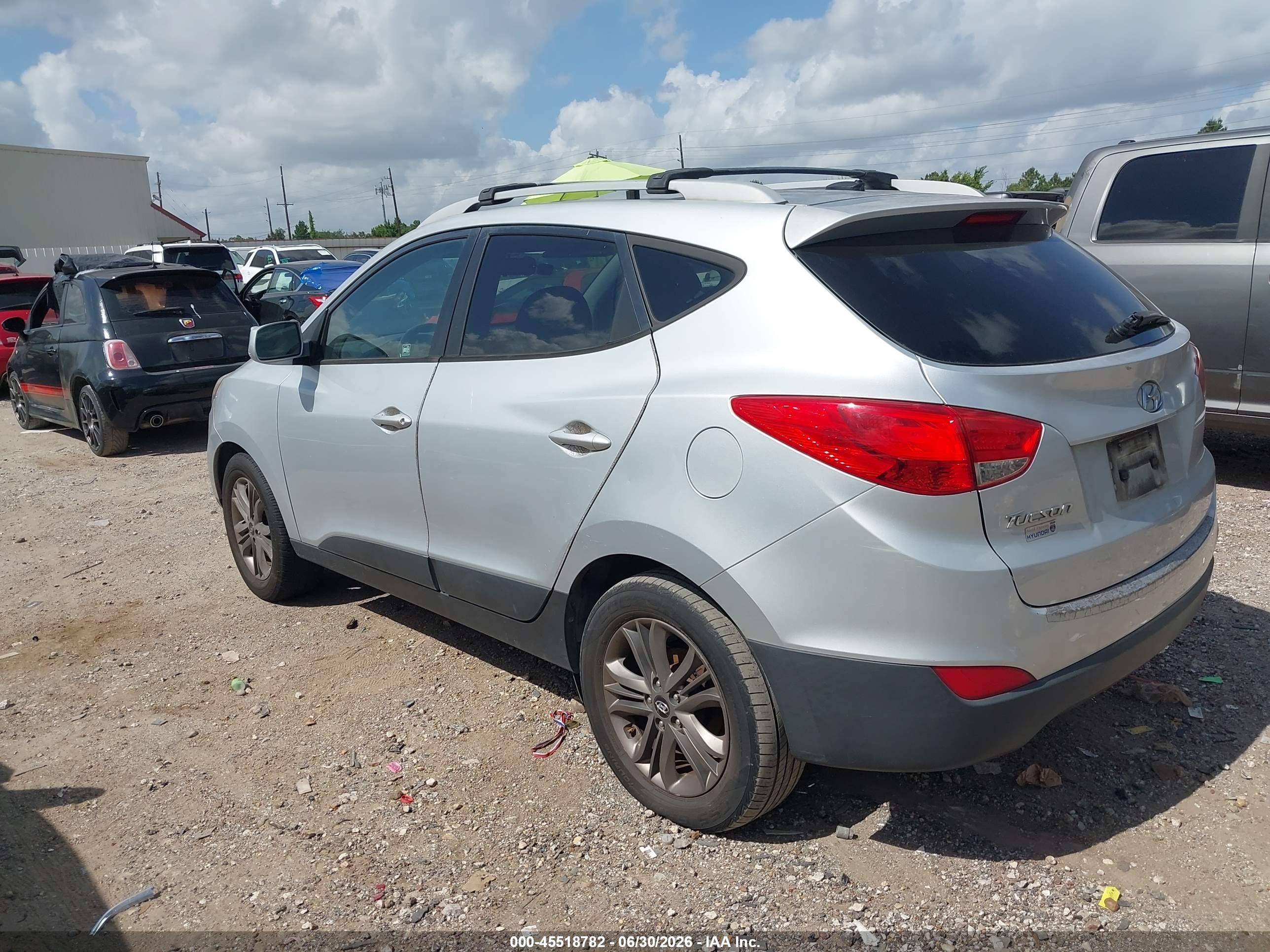 2014 Hyundai Tucson Se Gray vin: KM8JU3AG2EU927776