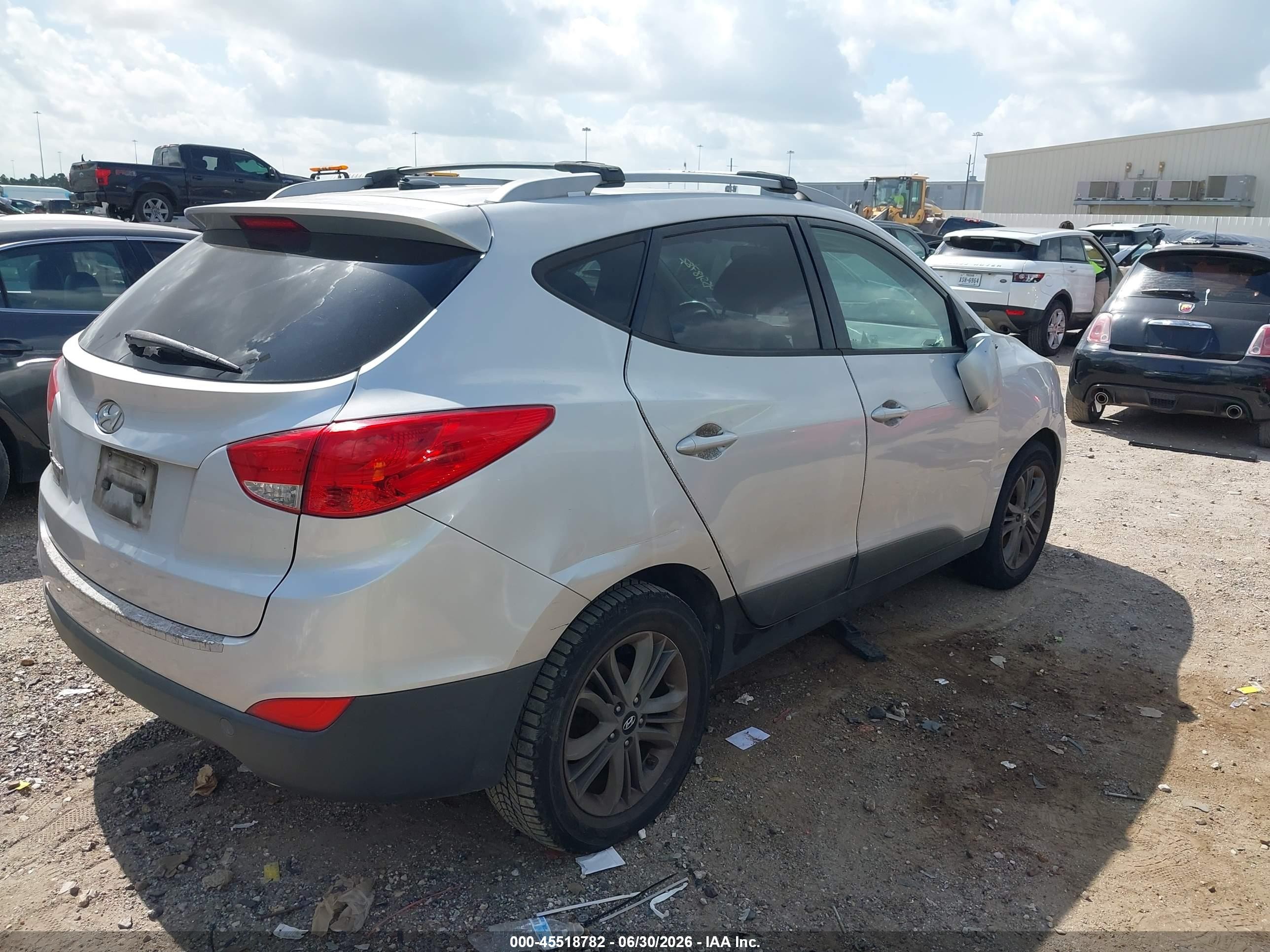 2014 Hyundai Tucson Se Gray vin: KM8JU3AG2EU927776