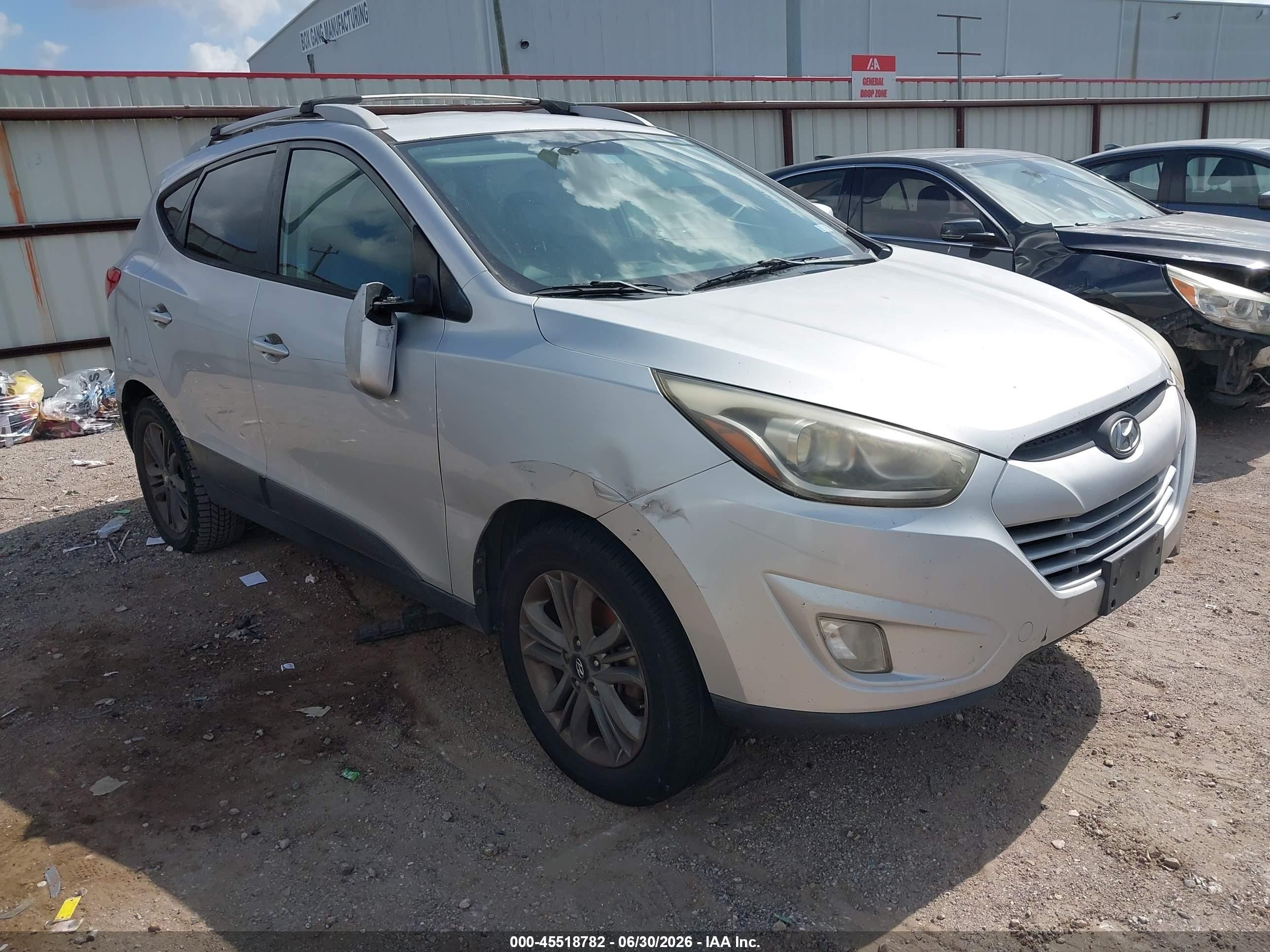 2014 Hyundai Tucson Se Gray vin: KM8JU3AG2EU927776
