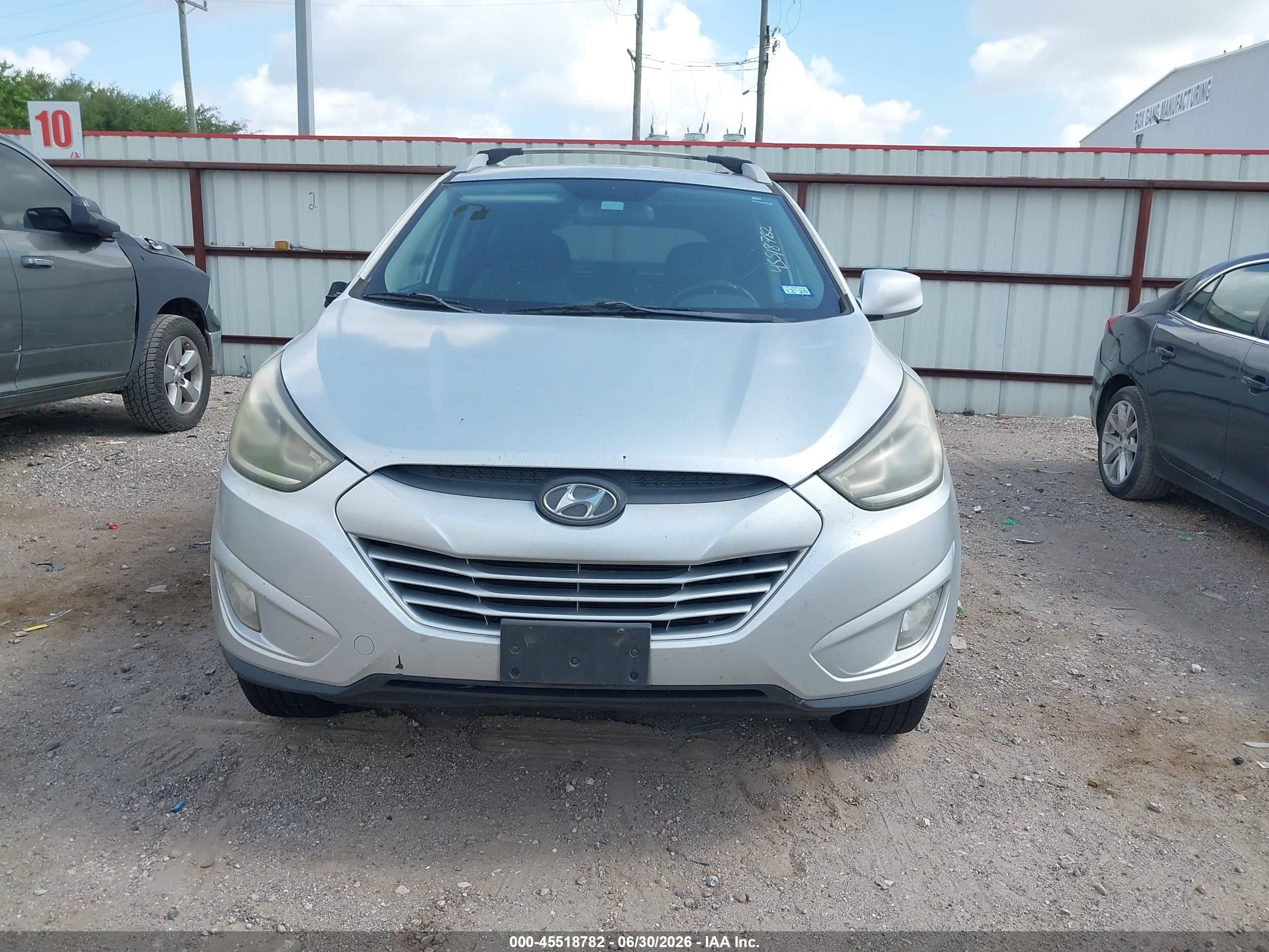 2014 Hyundai Tucson Se Gray vin: KM8JU3AG2EU927776