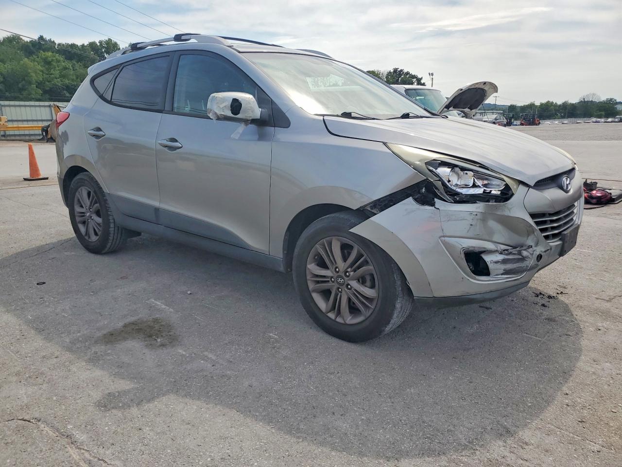 2014 Hyundai Tucson Se Silver vin: KM8JU3AG2EU935084