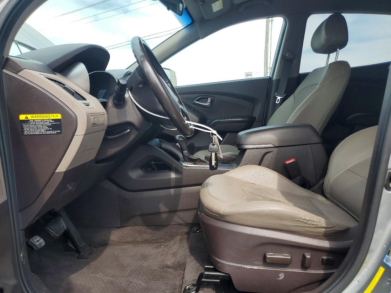 2014 Hyundai Tucson Se Silver vin: KM8JU3AG2EU935084