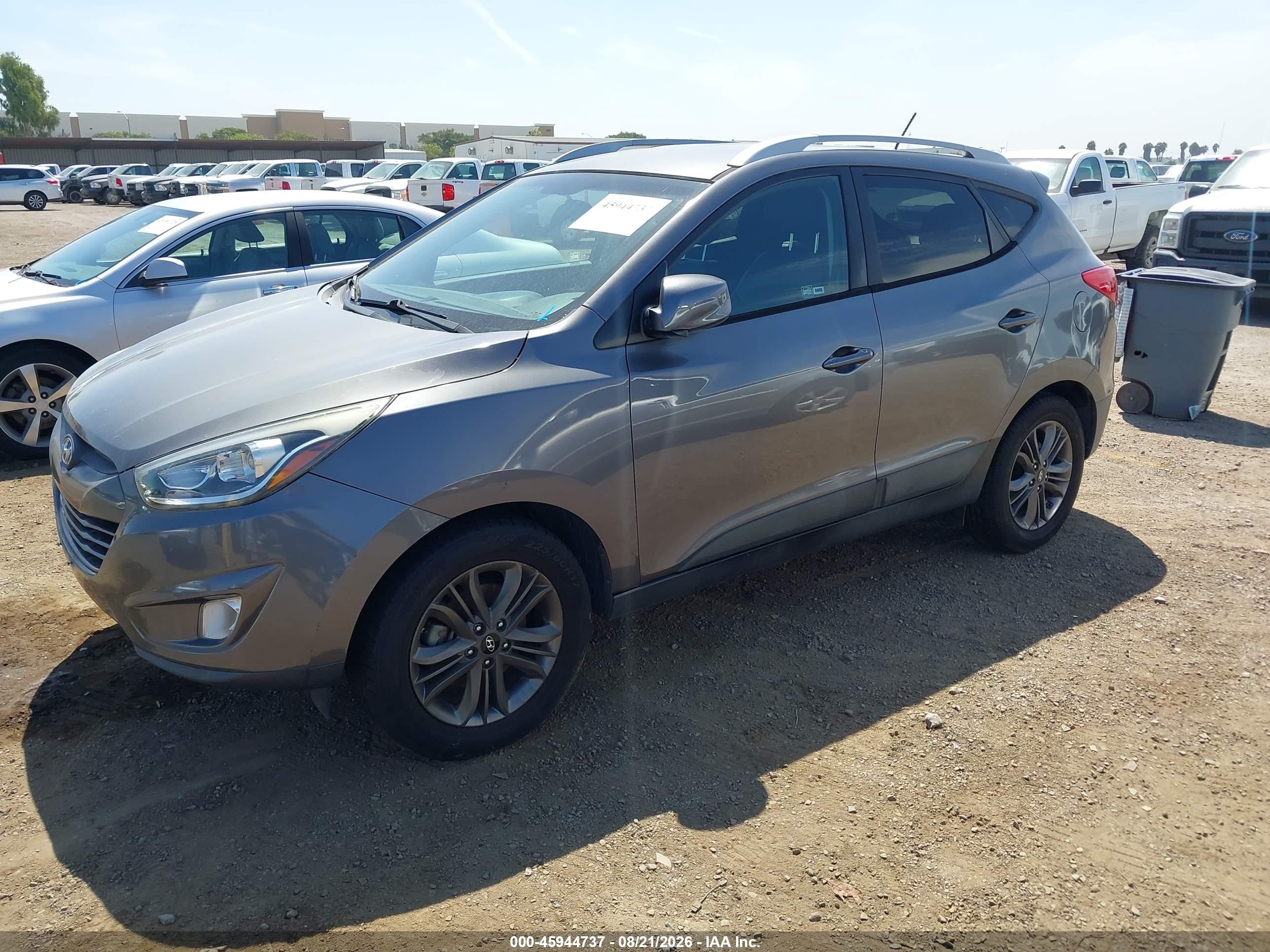 2015 Hyundai Tucson Se Серый vin: KM8JU3AG2FU054032