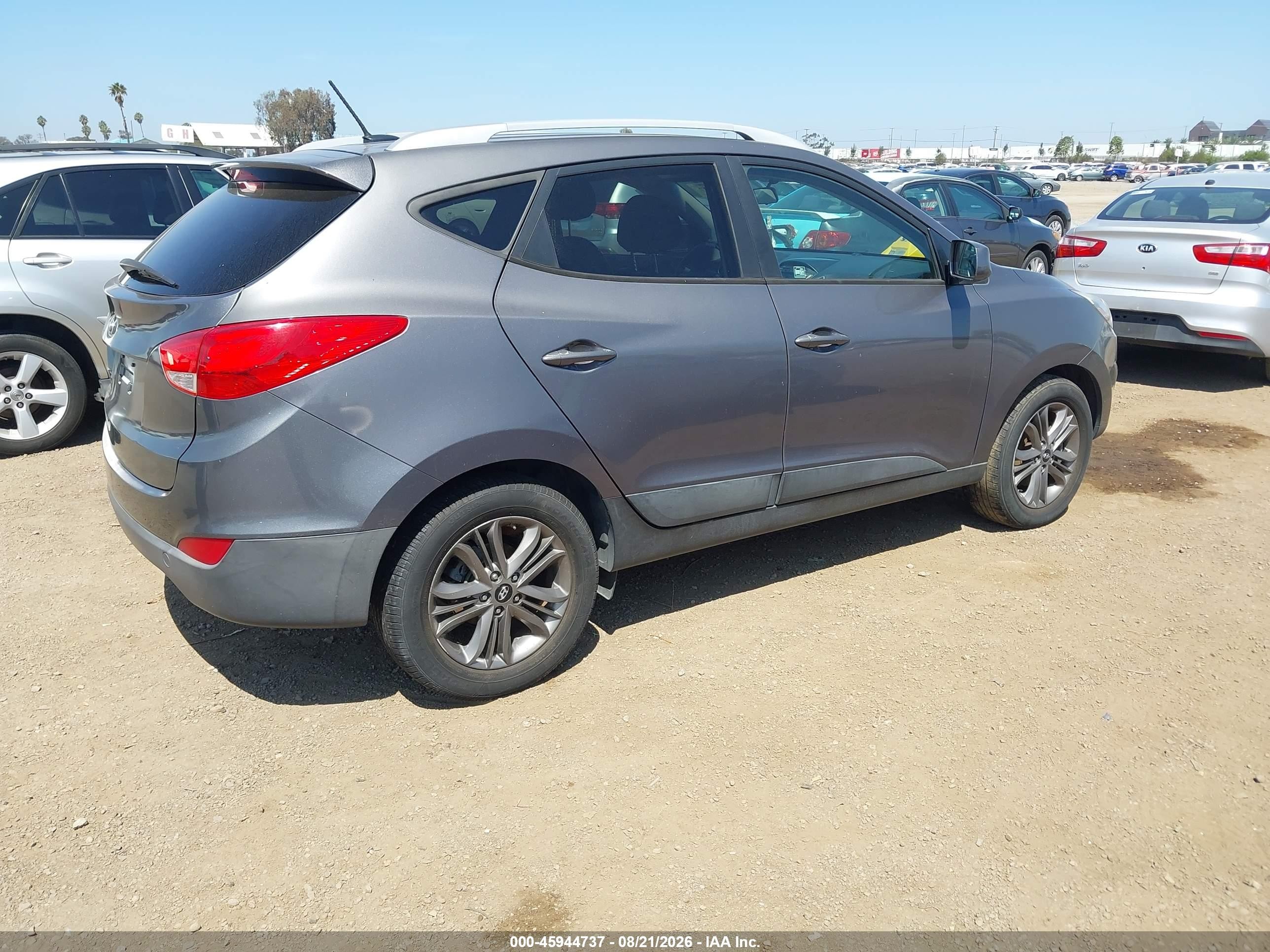 2015 Hyundai Tucson Se Серый vin: KM8JU3AG2FU054032