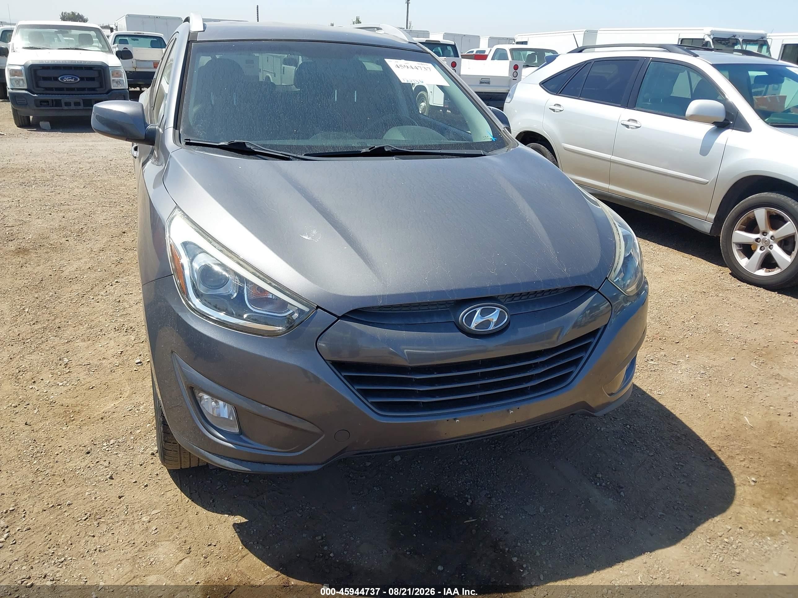2015 Hyundai Tucson Se Серый vin: KM8JU3AG2FU054032