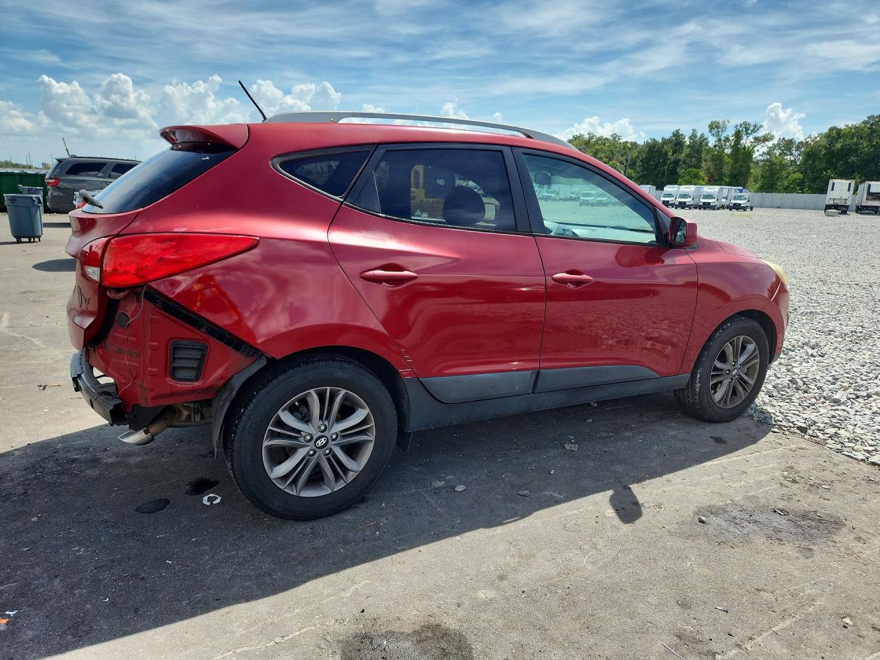 2015 Hyundai Tucson Se Red vin: KM8JU3AG2FU056055
