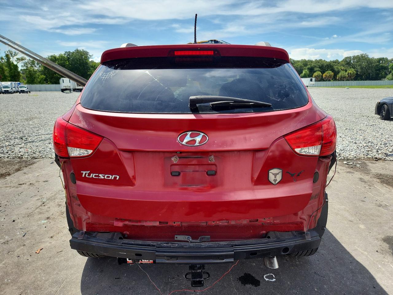 2015 Hyundai Tucson Se Red vin: KM8JU3AG2FU056055