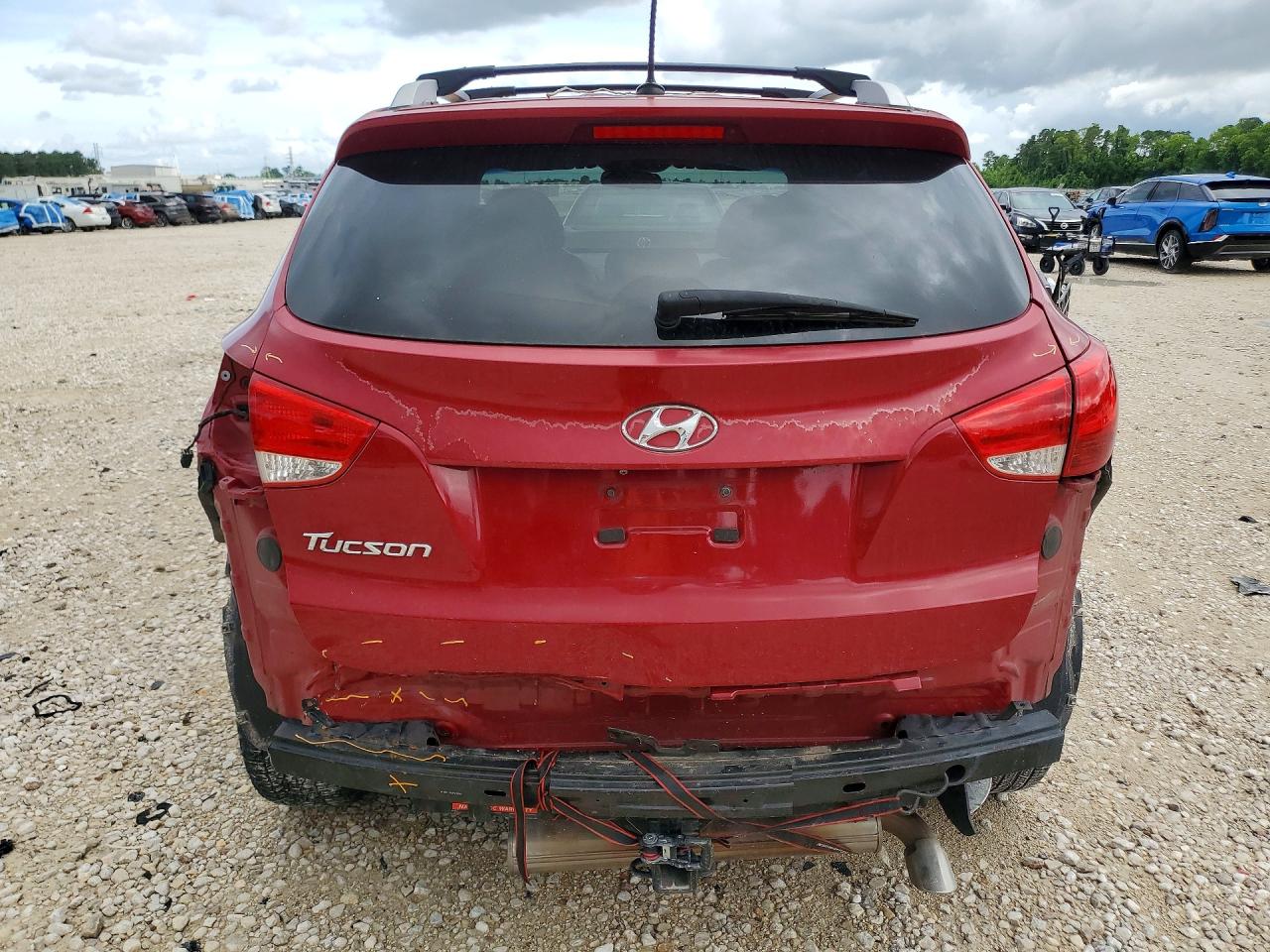2015 Hyundai Tucson Se Red vin: KM8JU3AG2FU100572