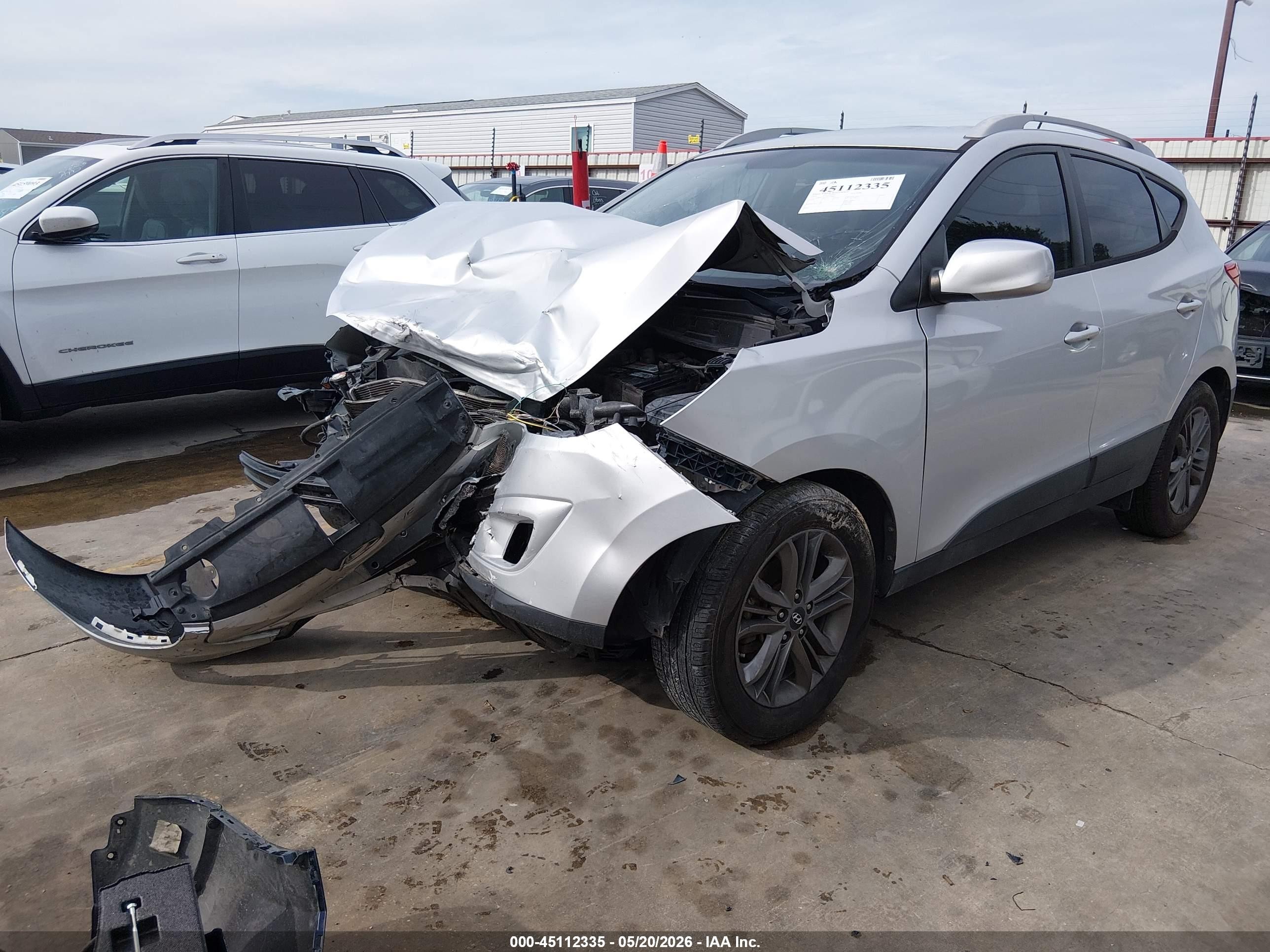 2015 Hyundai Tucson Se Silver vin: KM8JU3AG2FU975005
