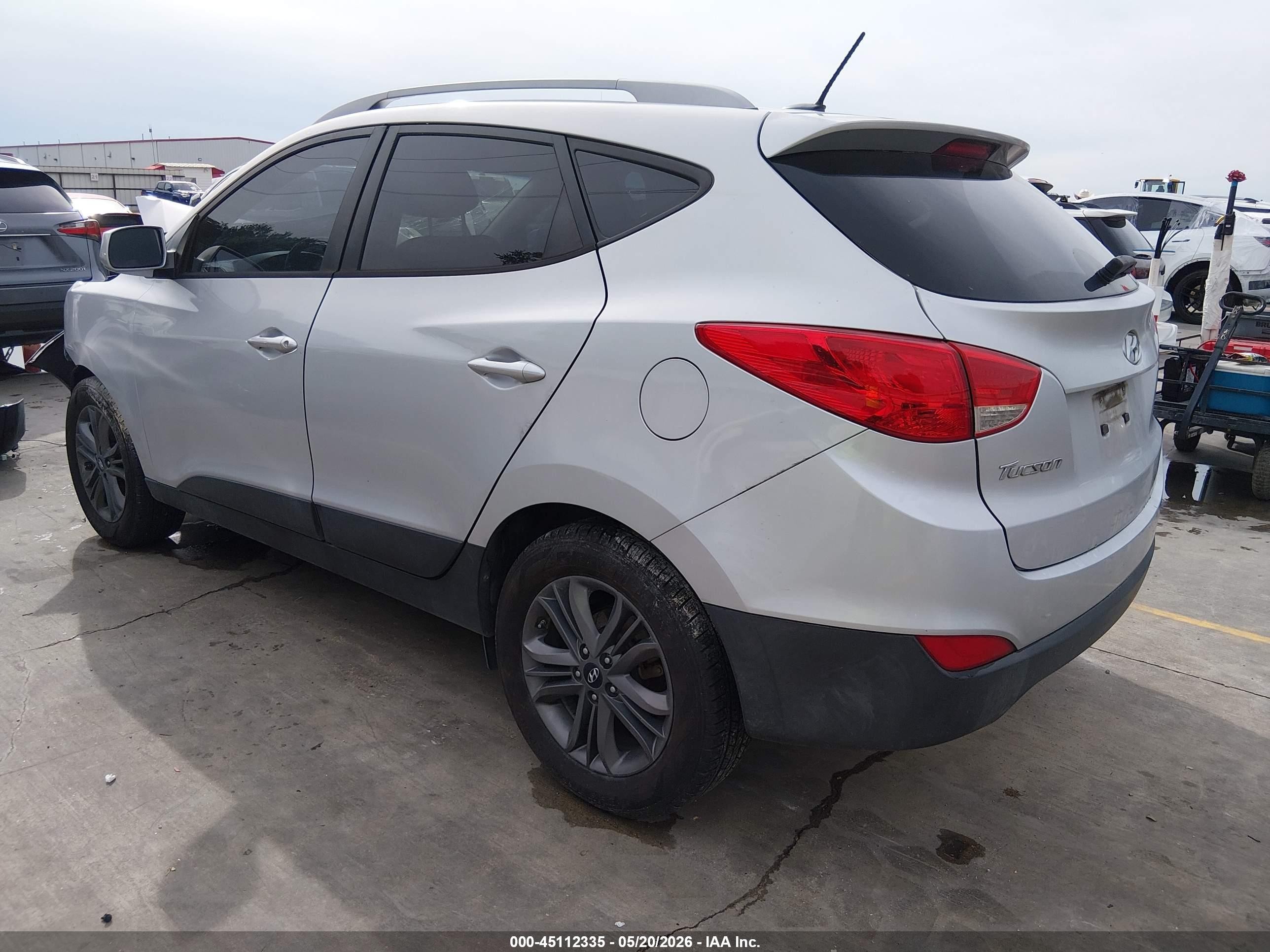 2015 Hyundai Tucson Se Silver vin: KM8JU3AG2FU975005