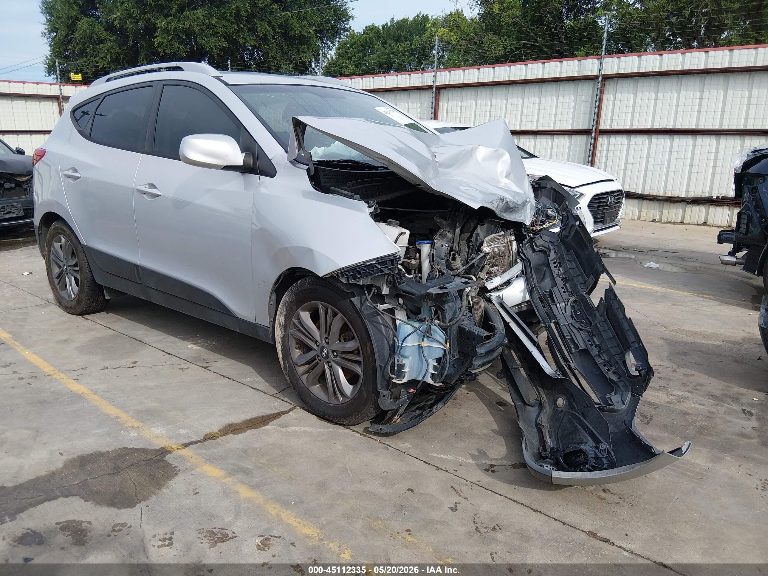 2015 Hyundai Tucson Se Silver vin: KM8JU3AG2FU975005