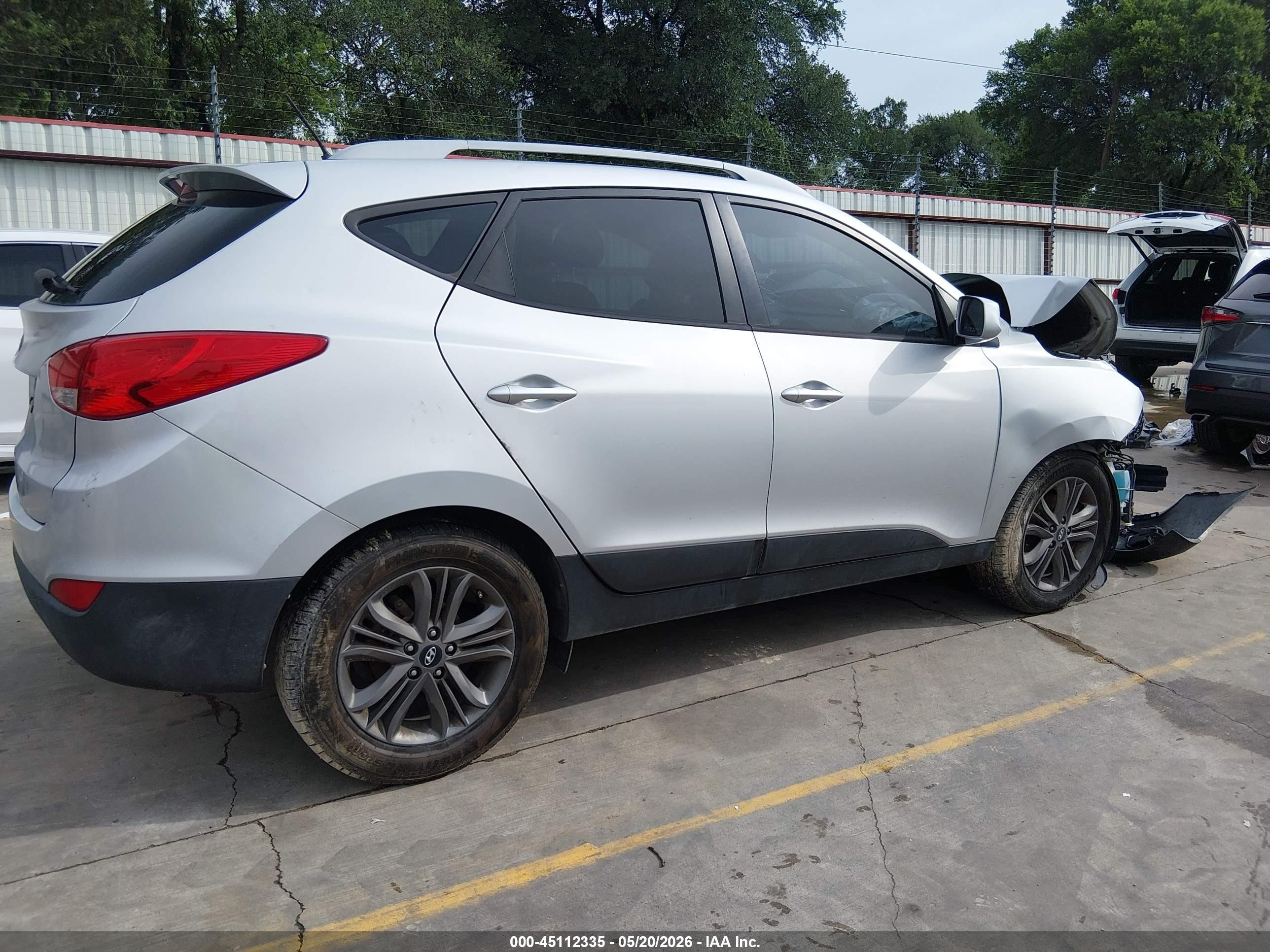 2015 Hyundai Tucson Se Silver vin: KM8JU3AG2FU975005