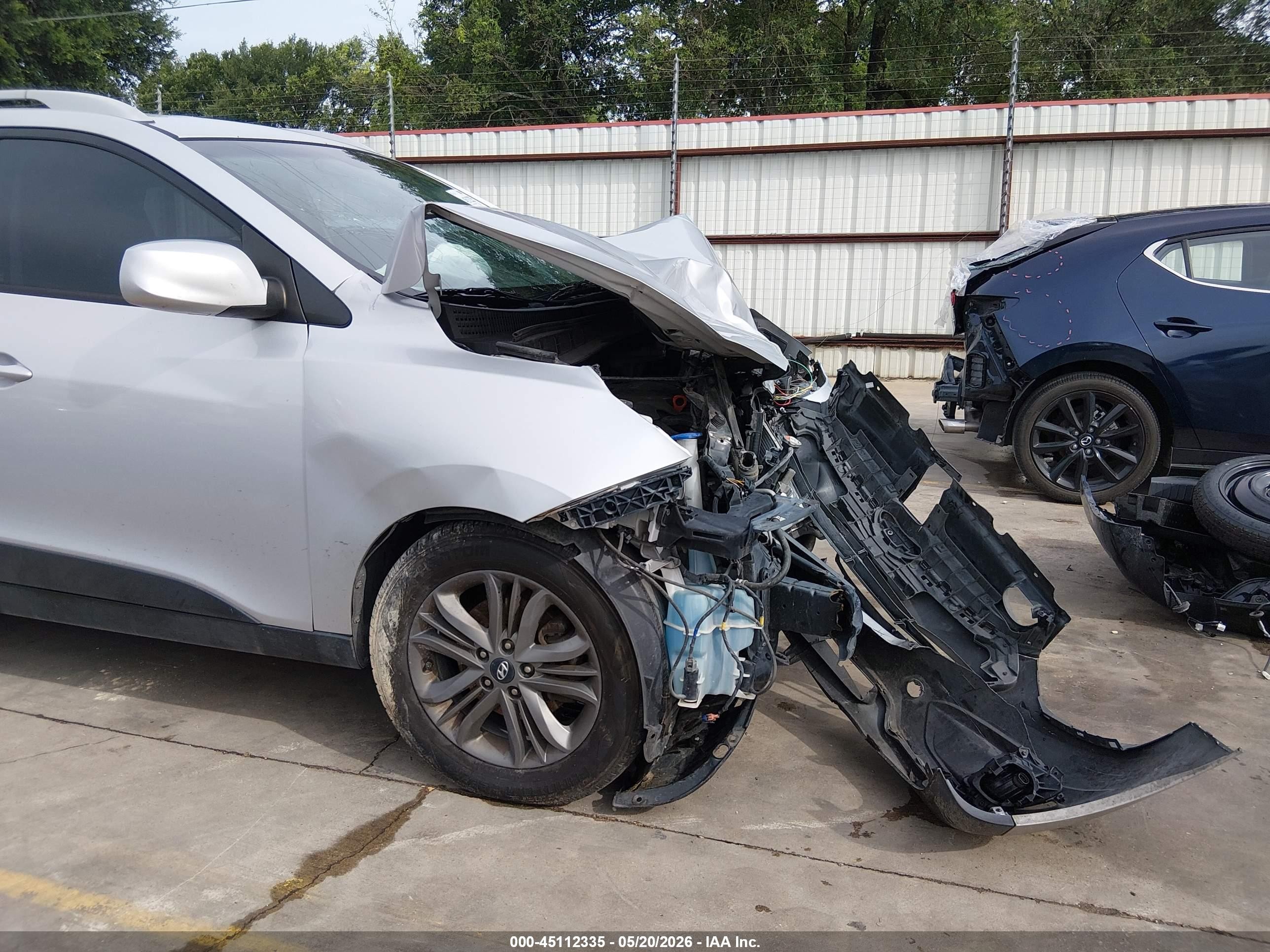 2015 Hyundai Tucson Se Silver vin: KM8JU3AG2FU975005
