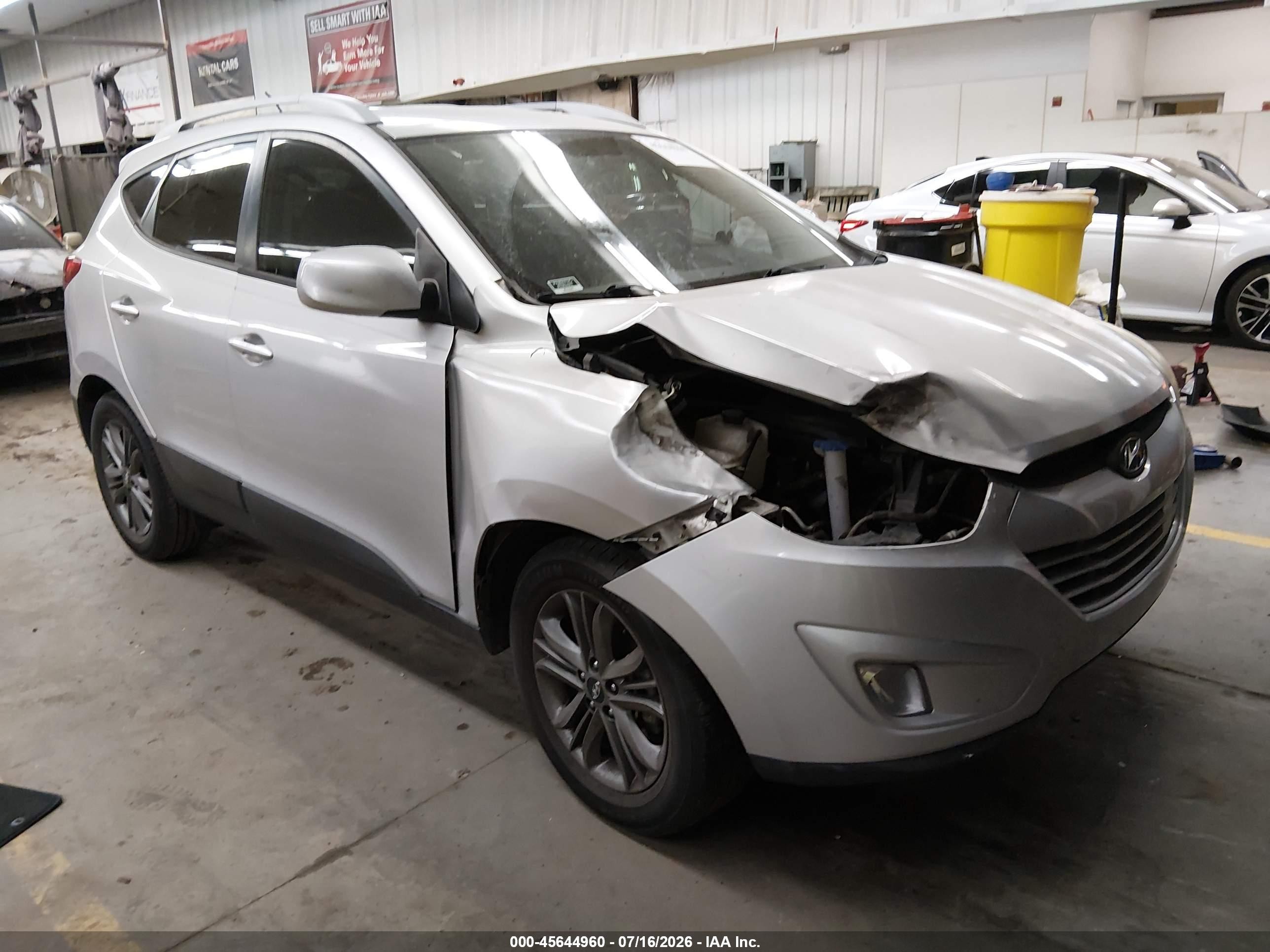 2015 Hyundai Tucson Se Silver vin: KM8JU3AG2FU979149