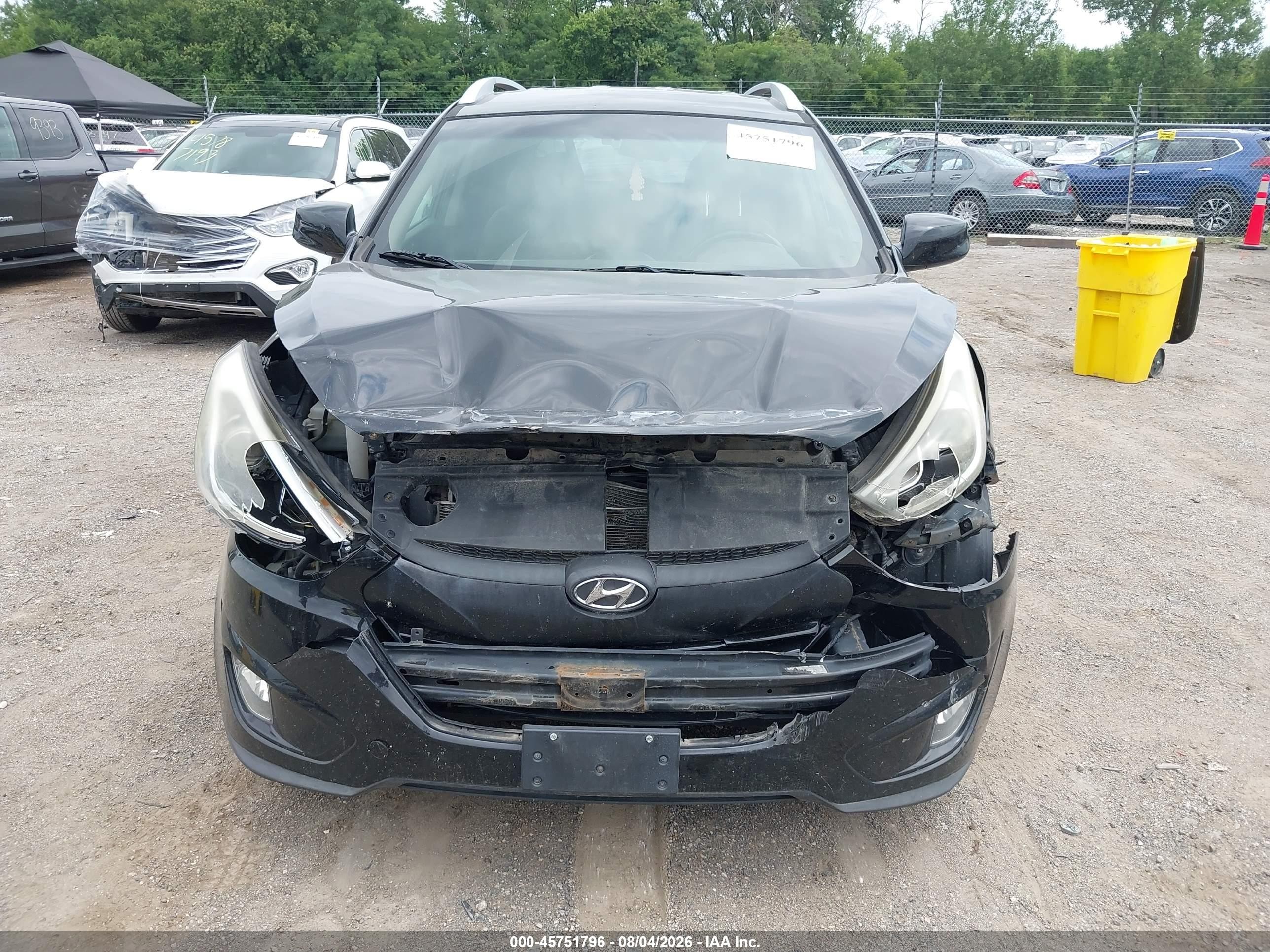 2015 Hyundai Tucson Se Черный vin: KM8JU3AG2FU980169