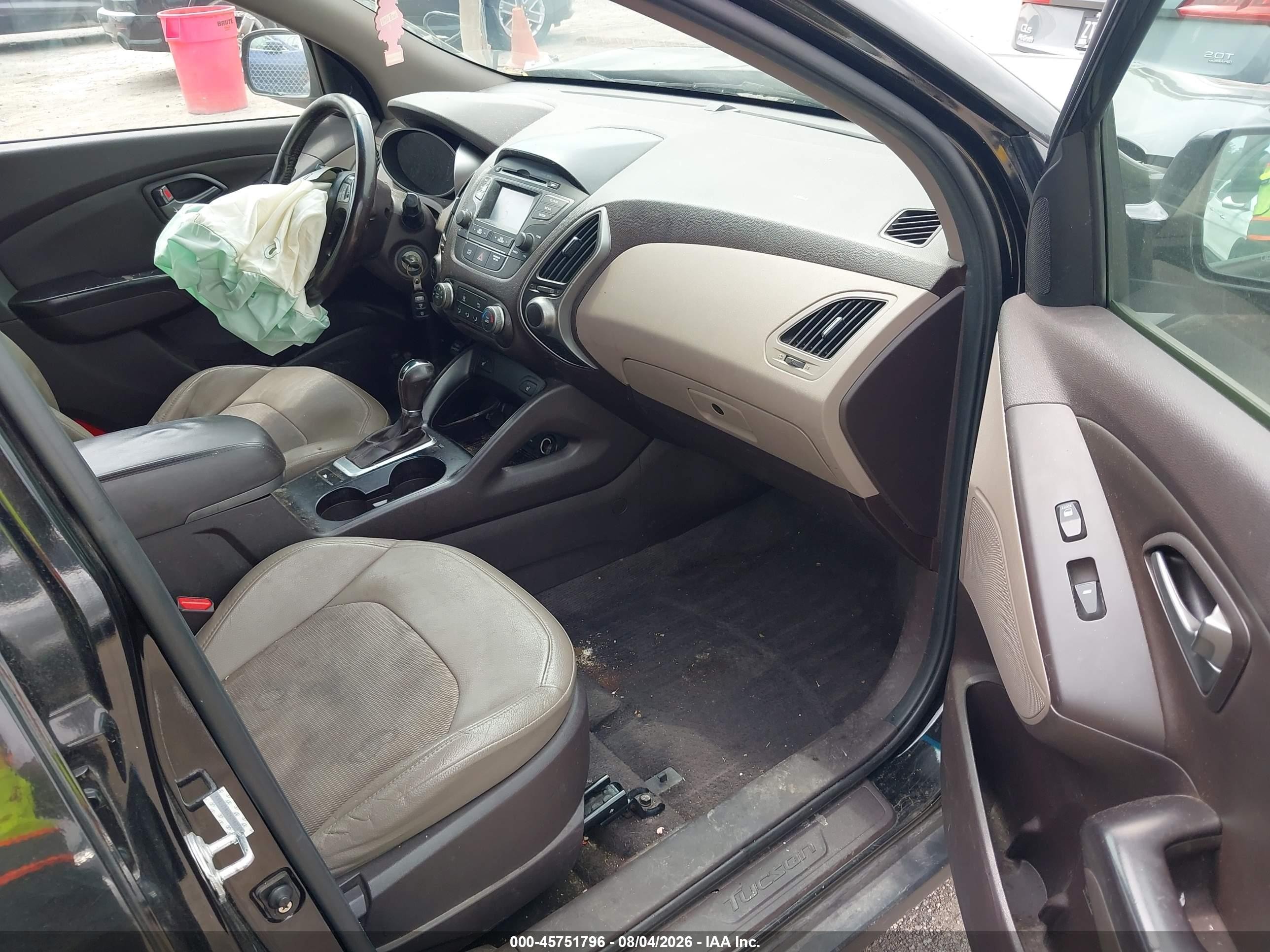 2015 Hyundai Tucson Se Черный vin: KM8JU3AG2FU980169