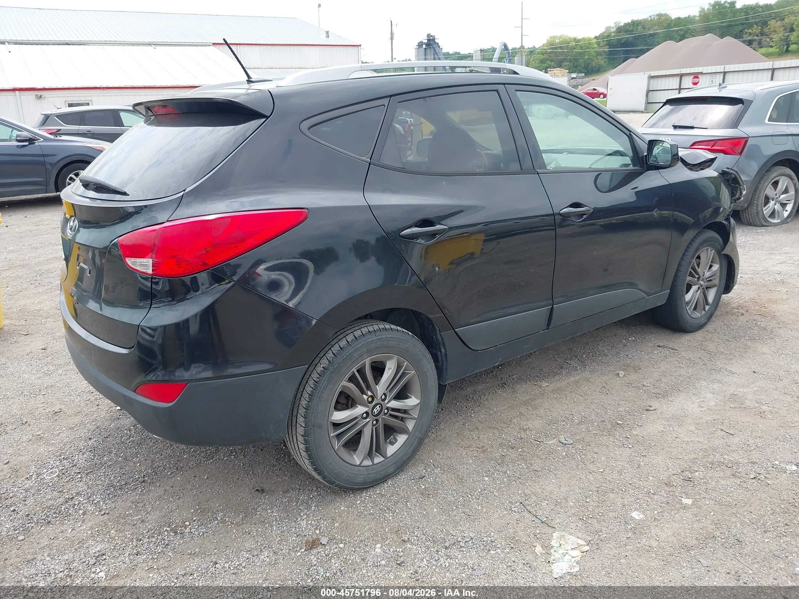 2015 Hyundai Tucson Se Черный vin: KM8JU3AG2FU980169