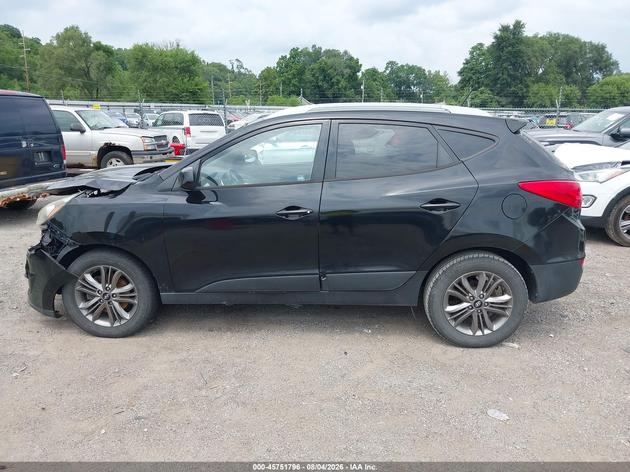 2015 Hyundai Tucson Se Черный vin: KM8JU3AG2FU980169