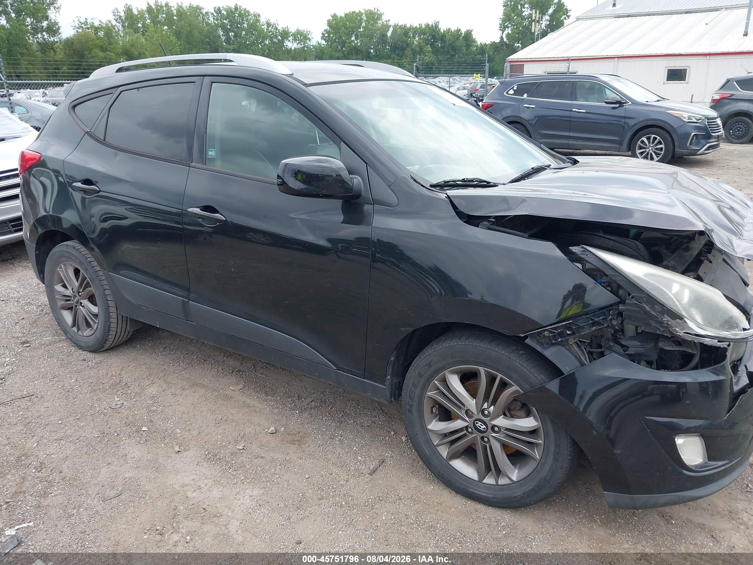 2015 Hyundai Tucson Se Черный vin: KM8JU3AG2FU980169