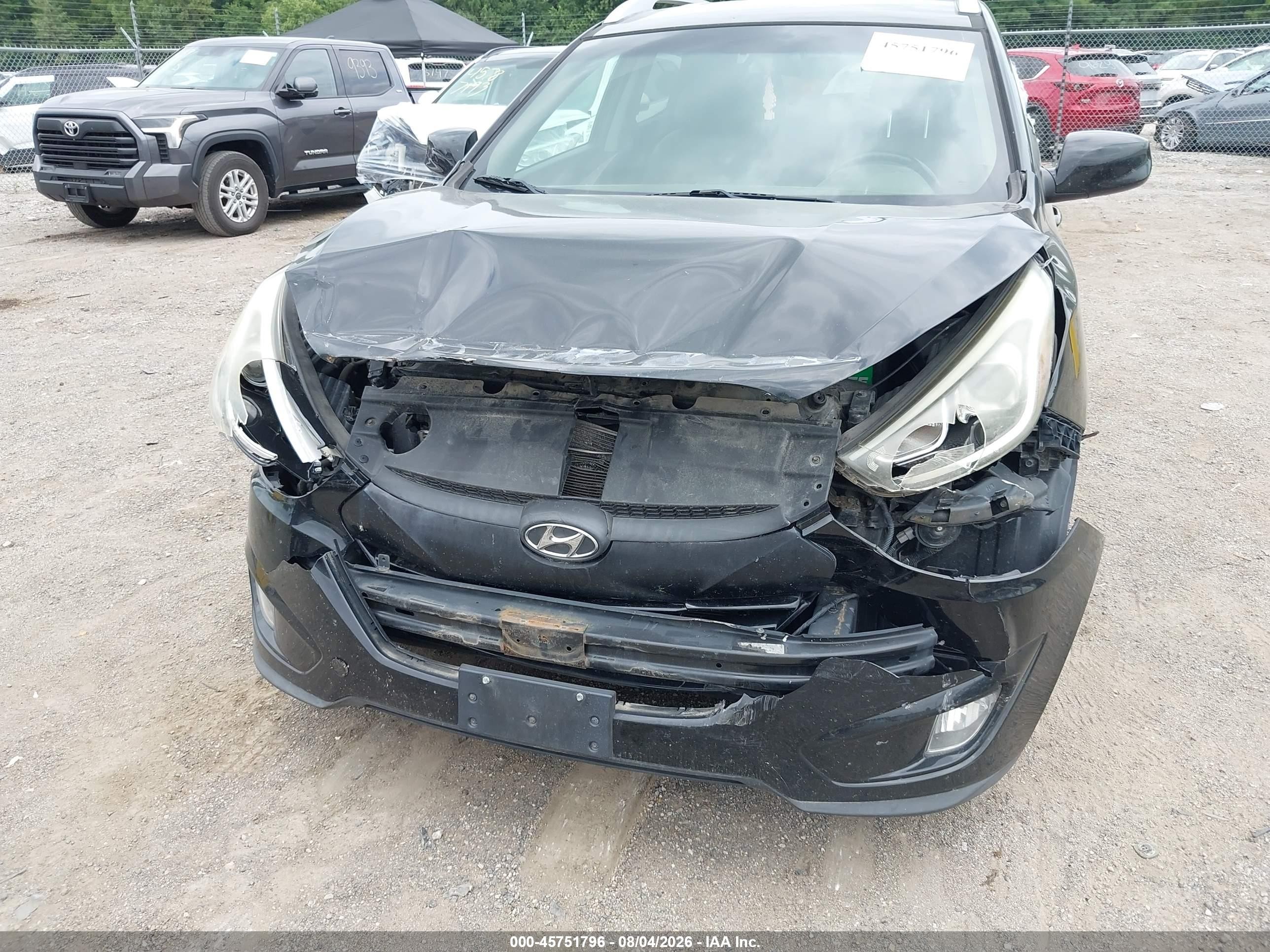 2015 Hyundai Tucson Se Черный vin: KM8JU3AG2FU980169