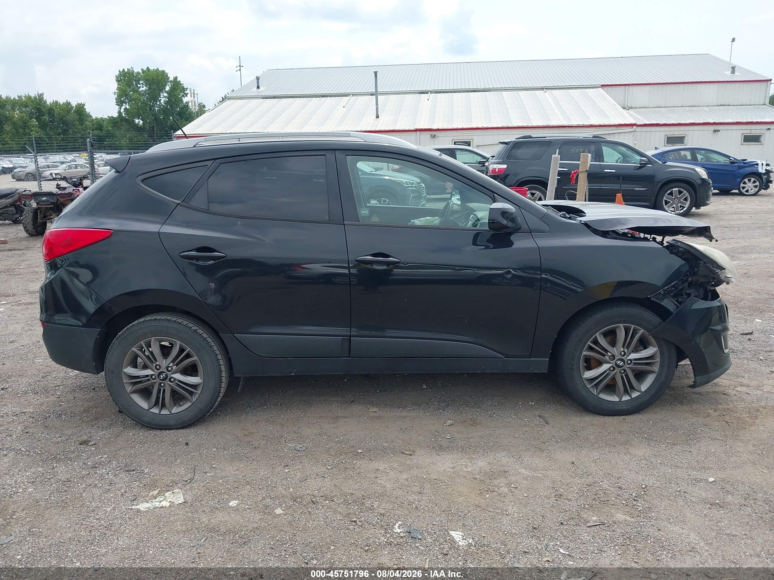 2015 Hyundai Tucson Se Черный vin: KM8JU3AG2FU980169
