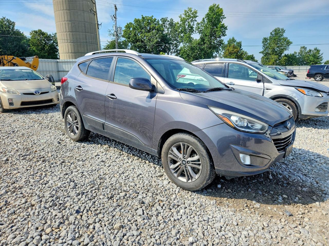 2015 Hyundai Tucson Se Gray vin: KM8JU3AG2FU997733
