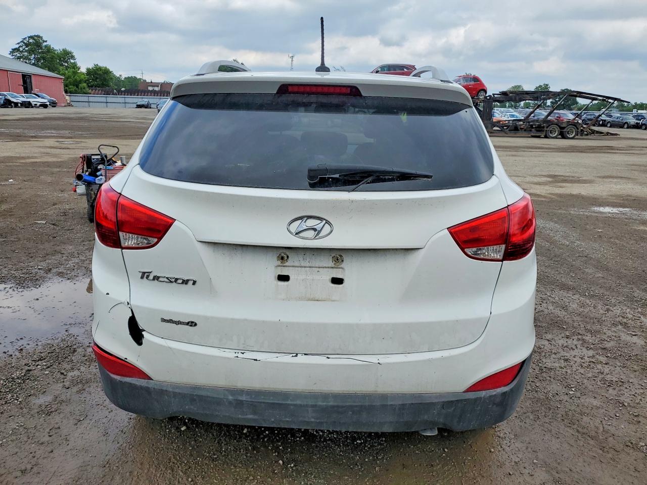 2014 Hyundai Tucson White vin: KM8JU3AG3EU791190