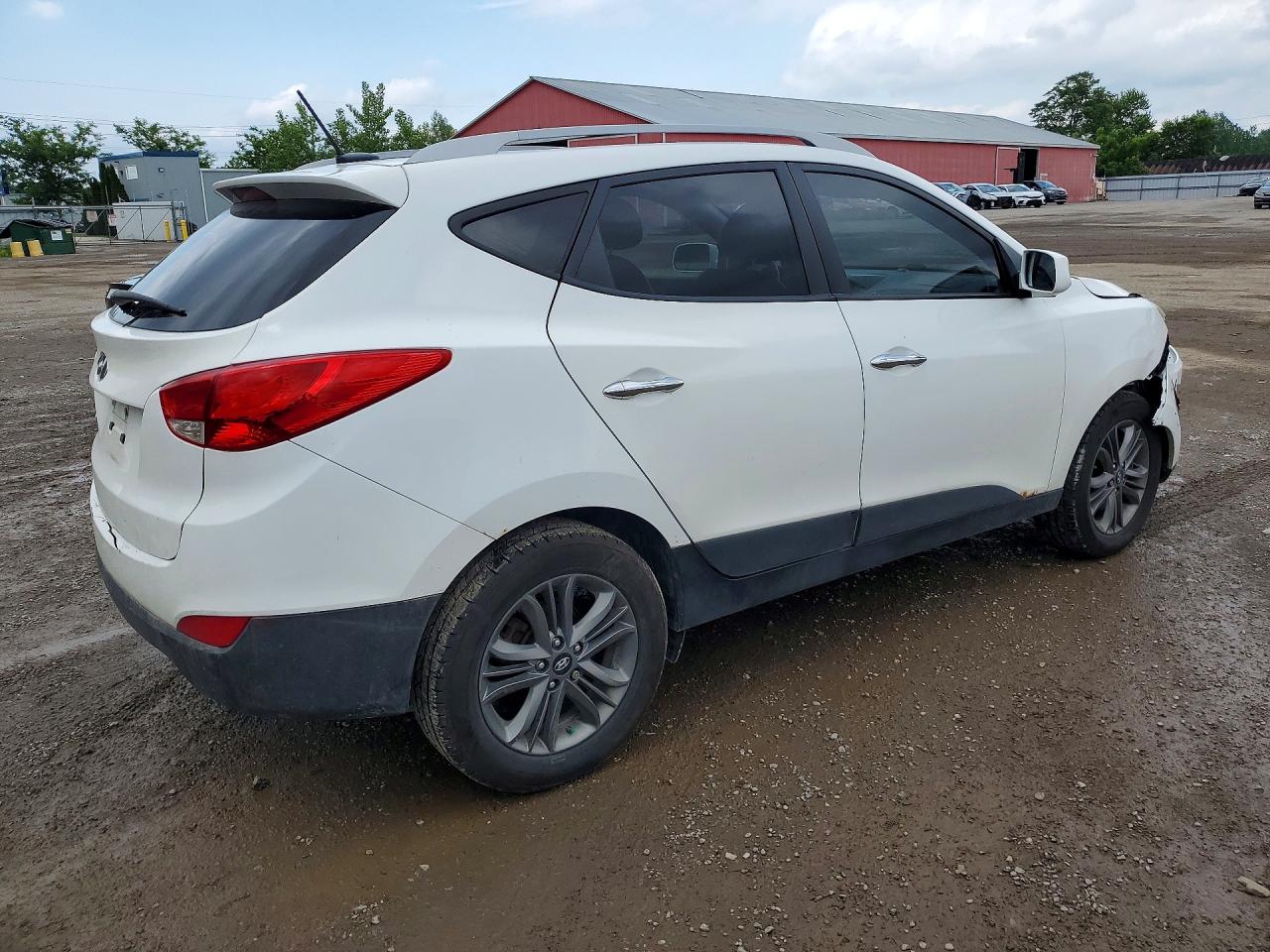 2014 Hyundai Tucson White vin: KM8JU3AG3EU791190