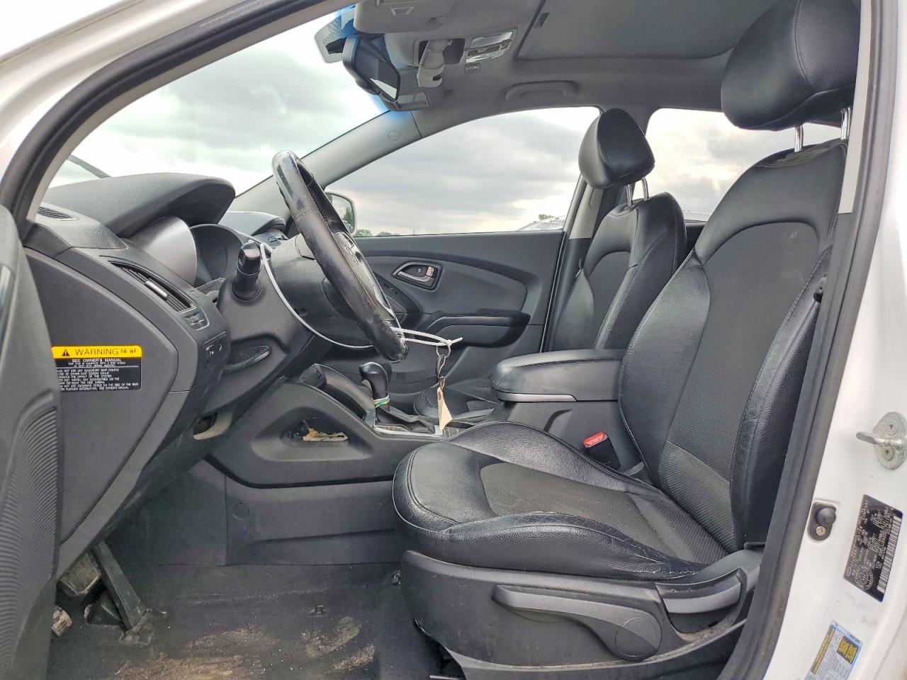 2014 Hyundai Tucson White vin: KM8JU3AG3EU791190