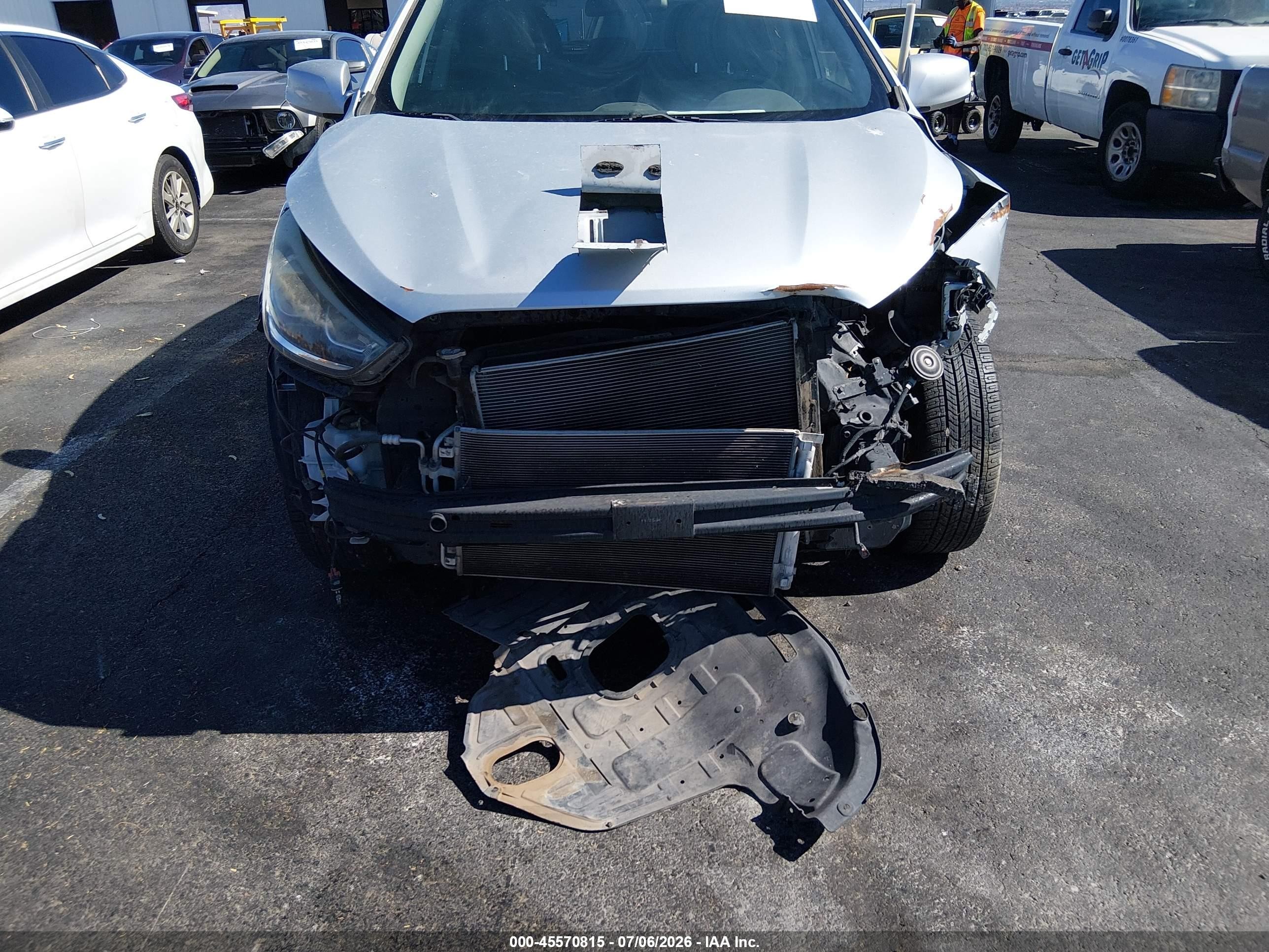2014 Hyundai Tucson Se Gray vin: KM8JU3AG3EU803807
