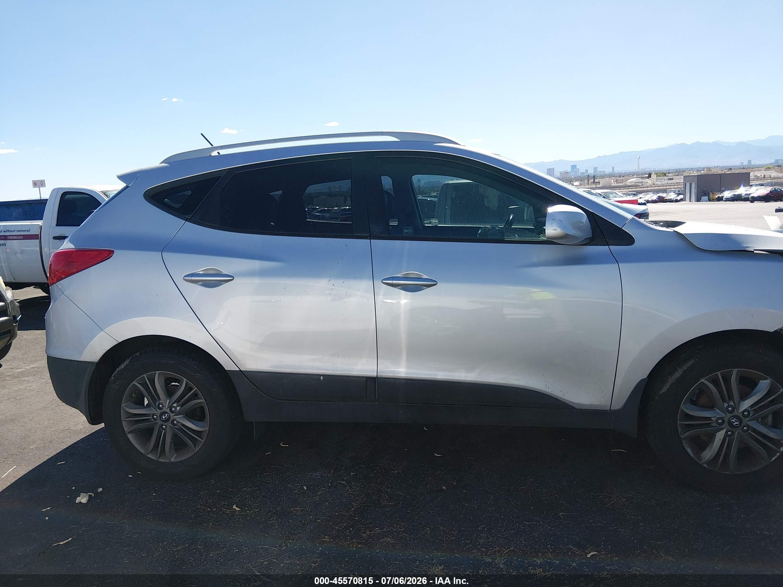 2014 Hyundai Tucson Se Gray vin: KM8JU3AG3EU803807