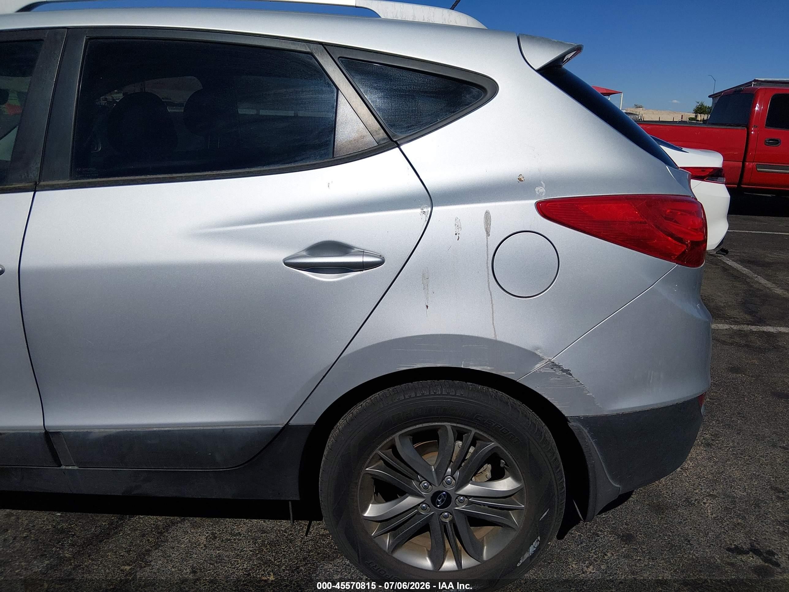 2014 Hyundai Tucson Se Gray vin: KM8JU3AG3EU803807