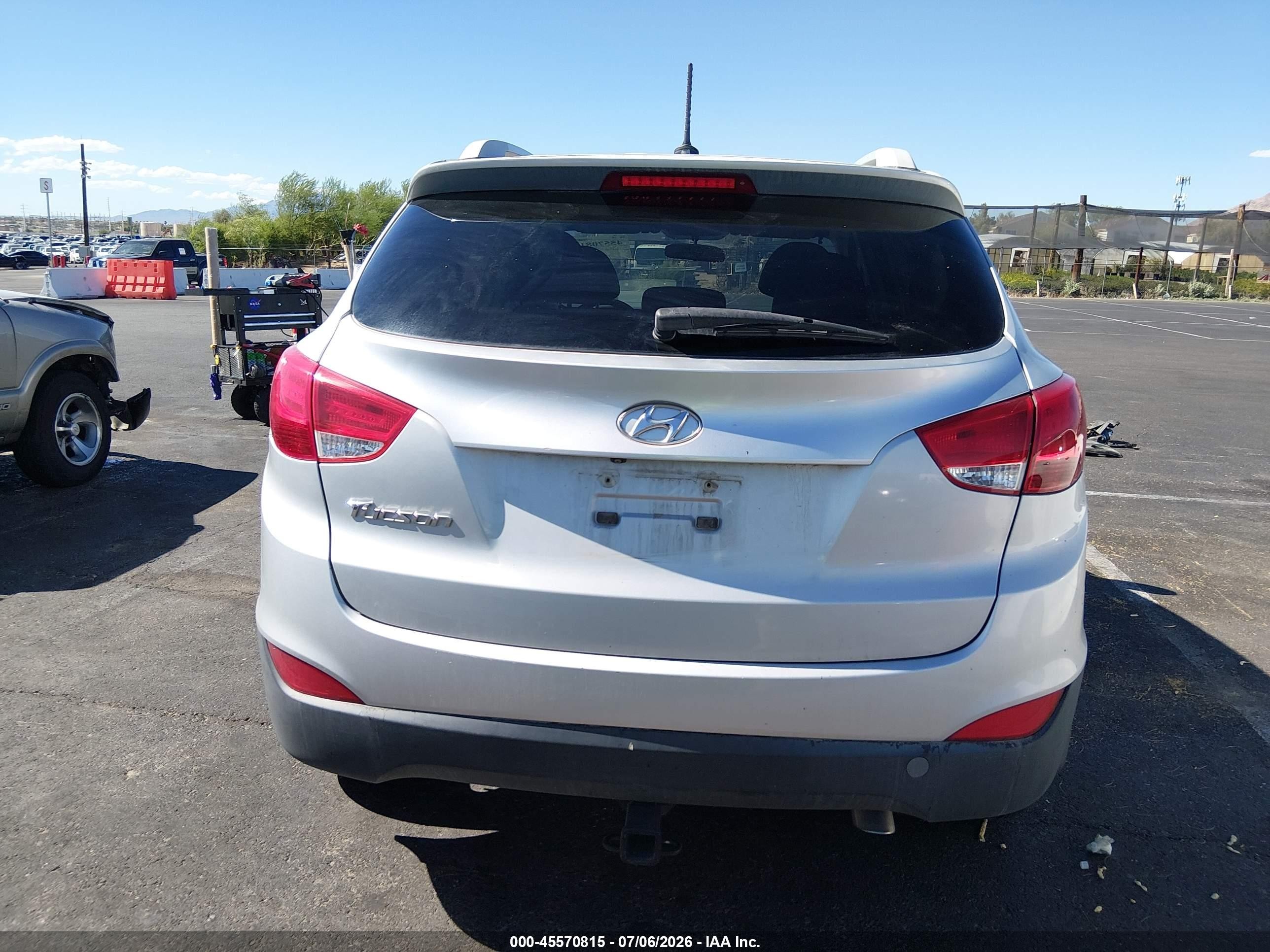 2014 Hyundai Tucson Se Gray vin: KM8JU3AG3EU803807
